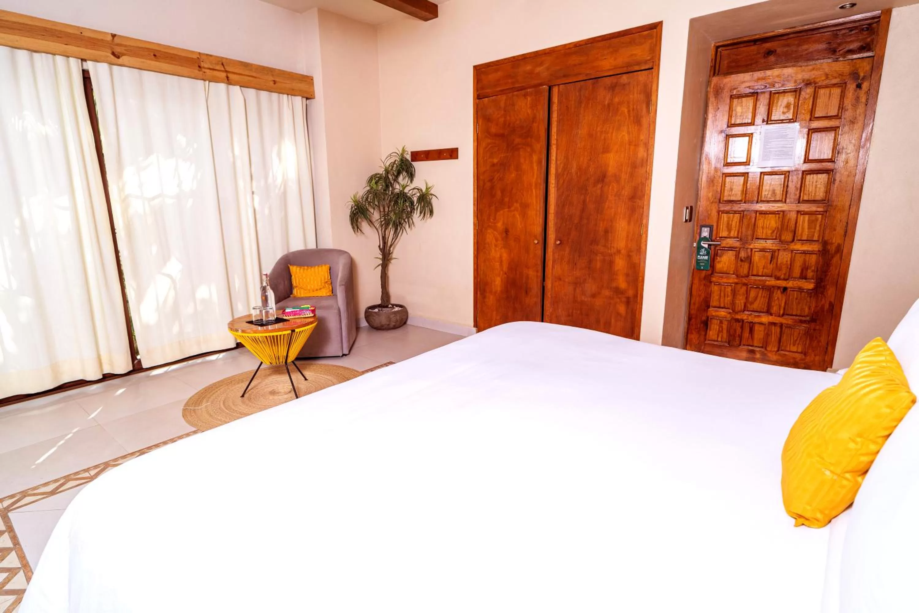 Bed in Mezcal Hotel