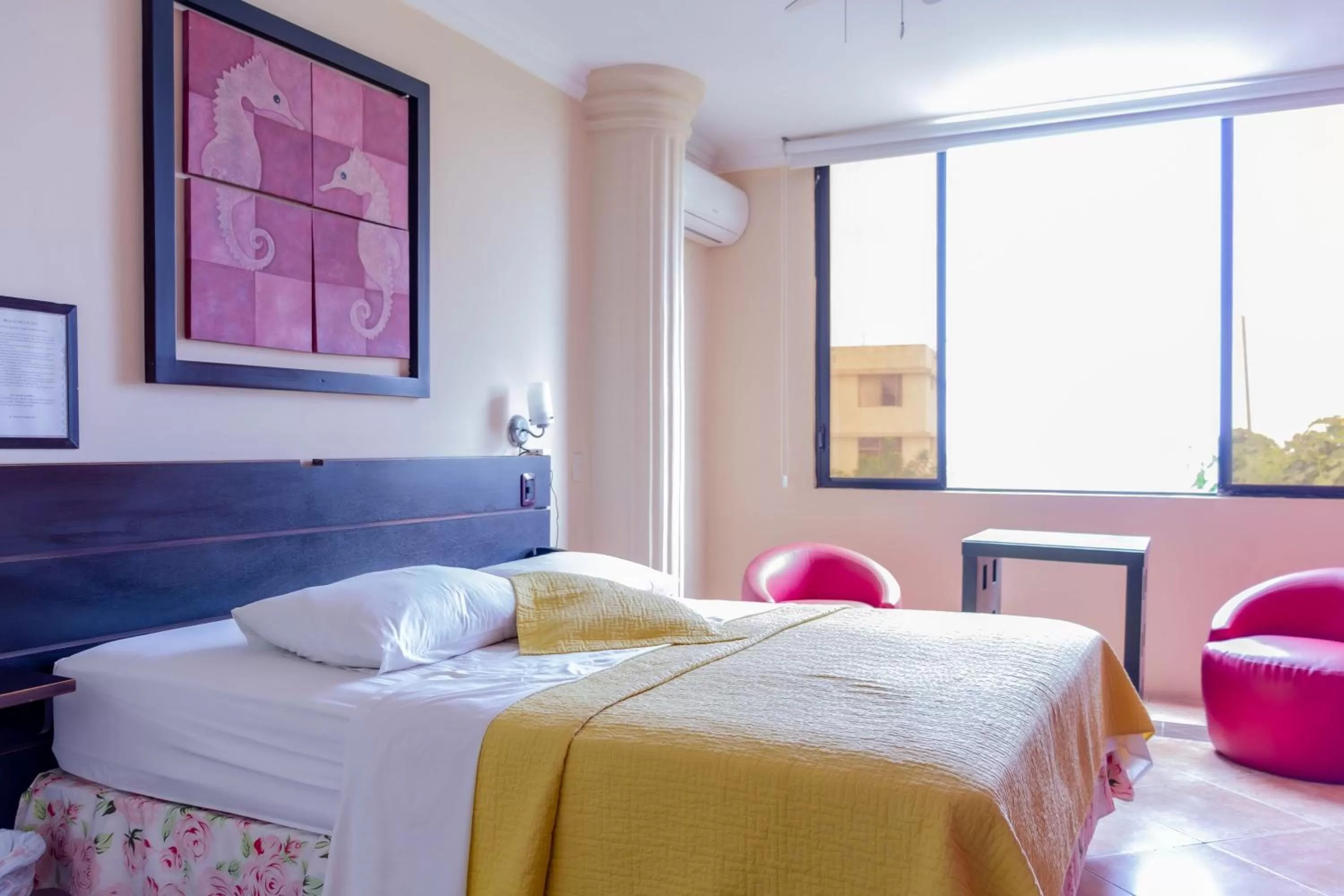 Bed in Hostal Antares