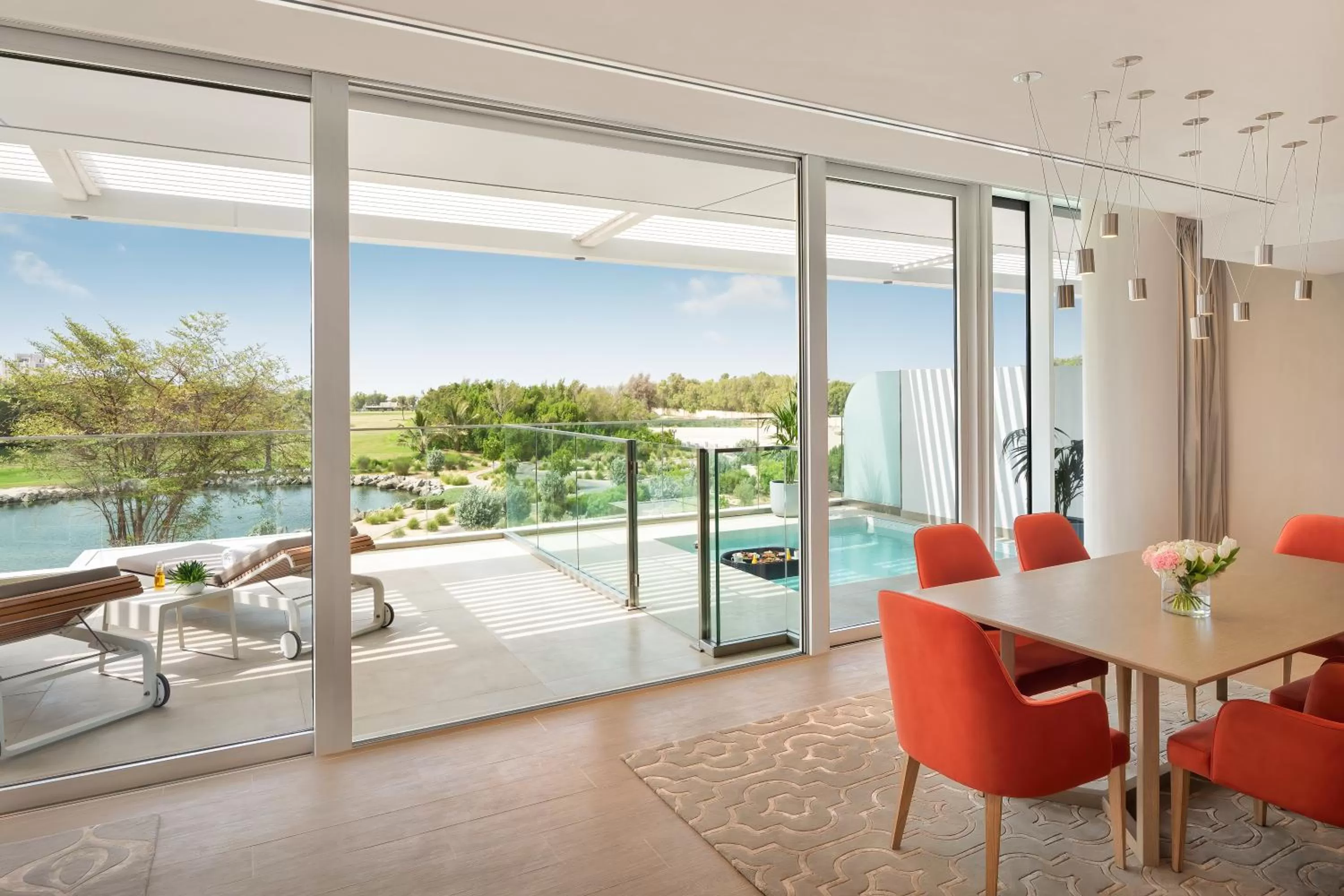 Living room in JA Lake View Hotel, Dubai