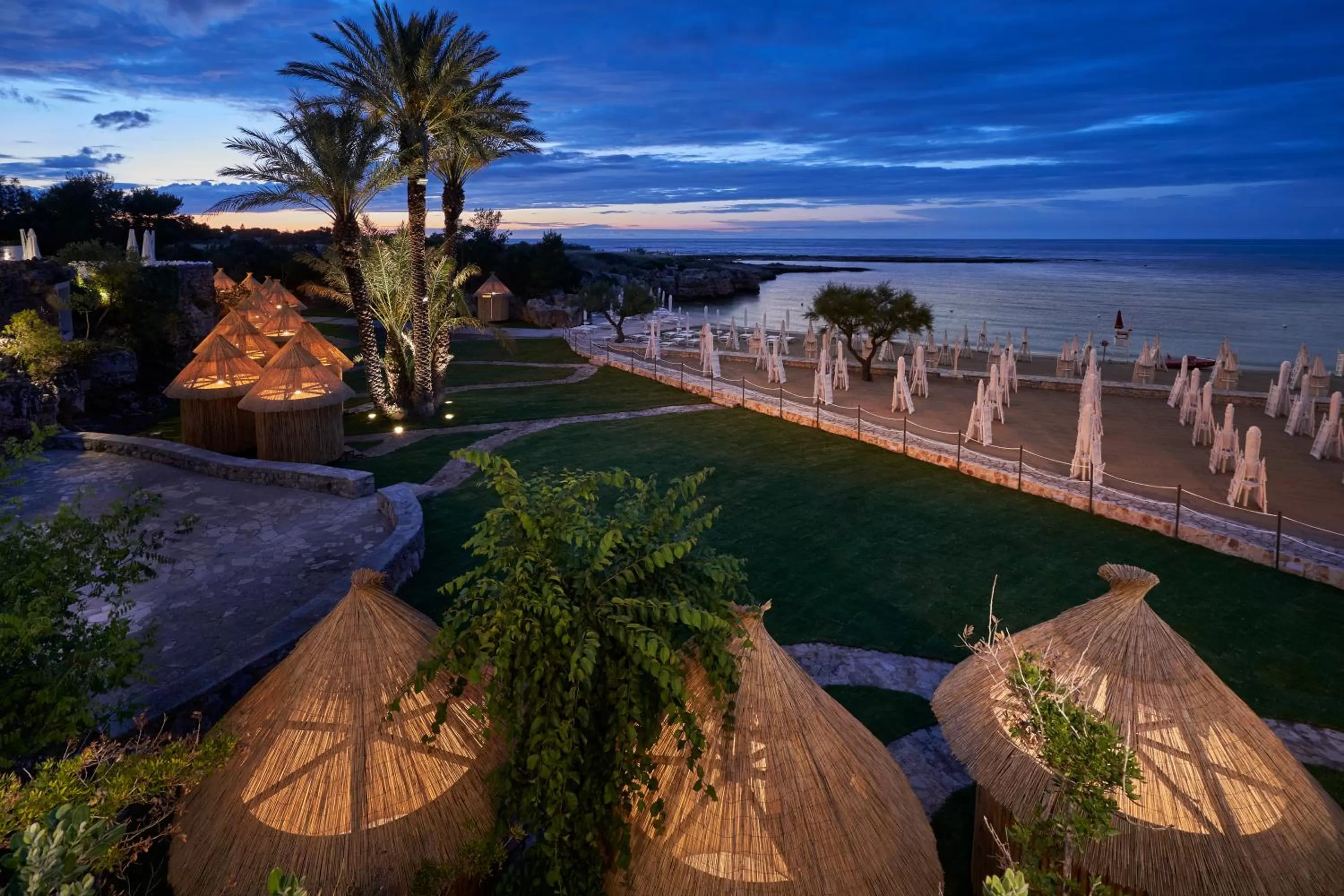 Garden view in Grotta Palazzese Beach Hotel