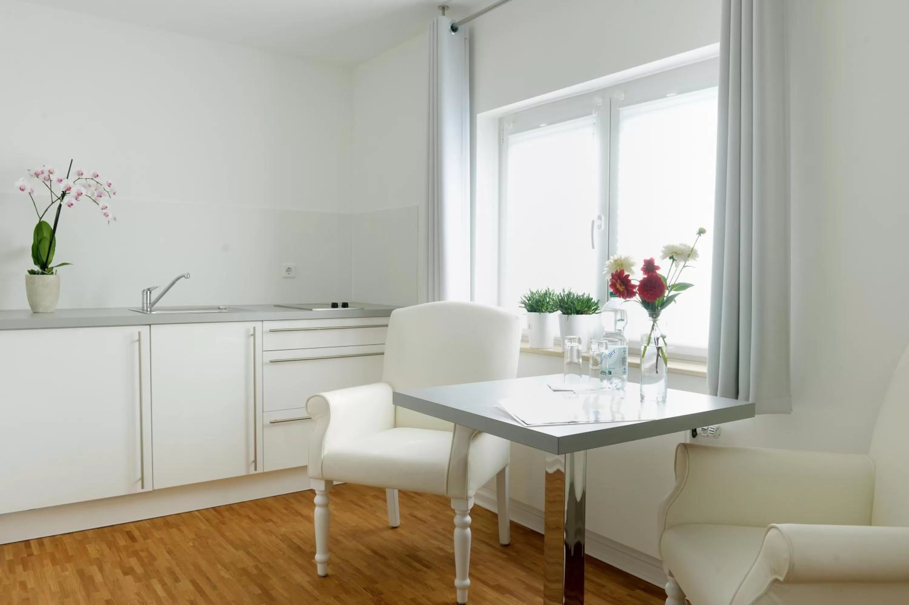 Kitchen or kitchenette, Dining Area in Bed & Breakfast Meerbusch