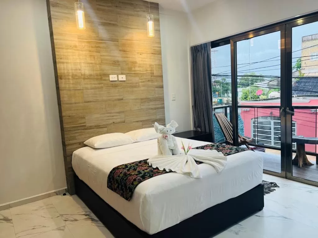 Bed in Hotel Ko'ox Wenne