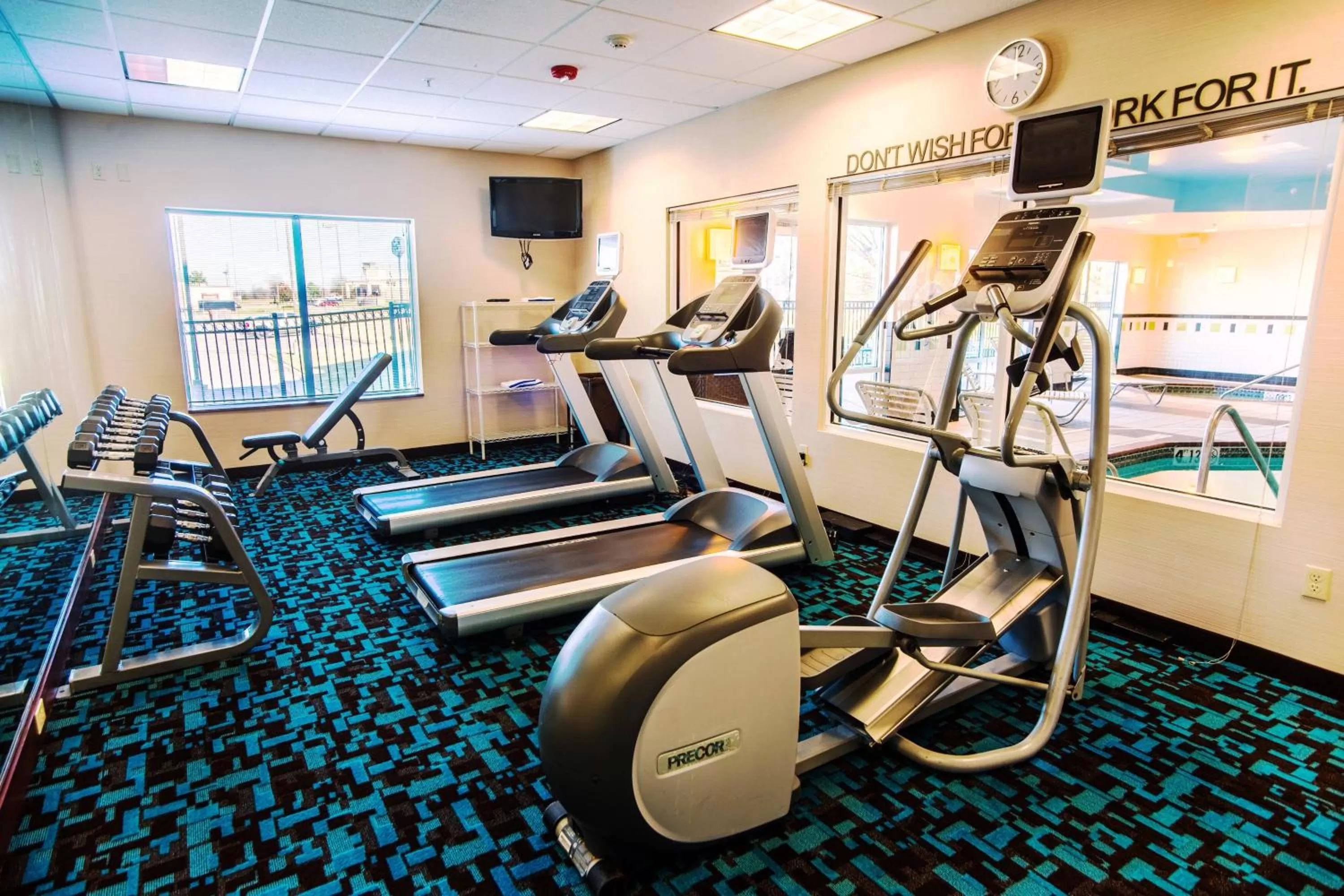 Fitness centre/facilities in Fairfield Inn and Suites by Marriott Bartlesville