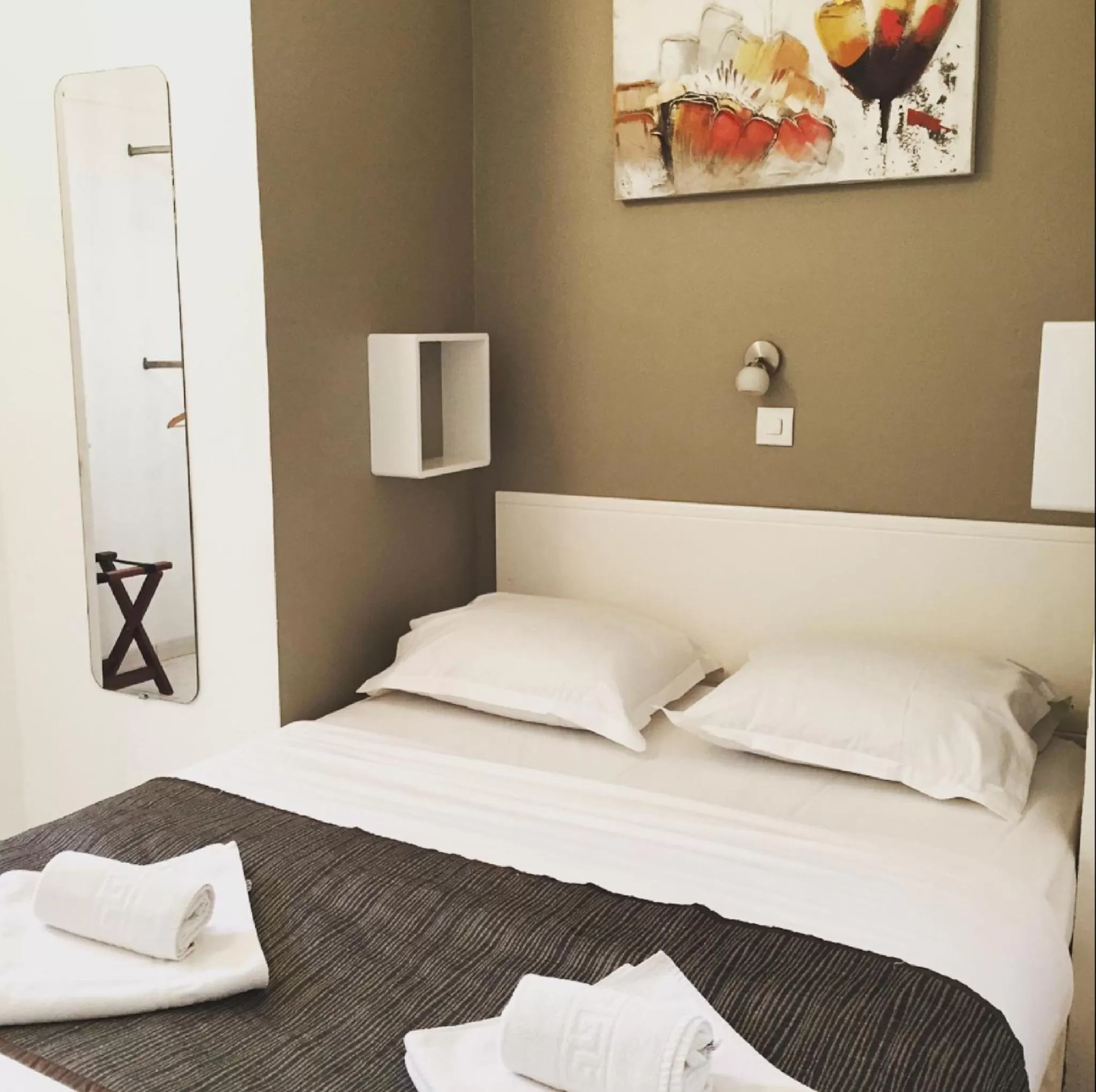 Bedroom, Bed in Hotel Danemark