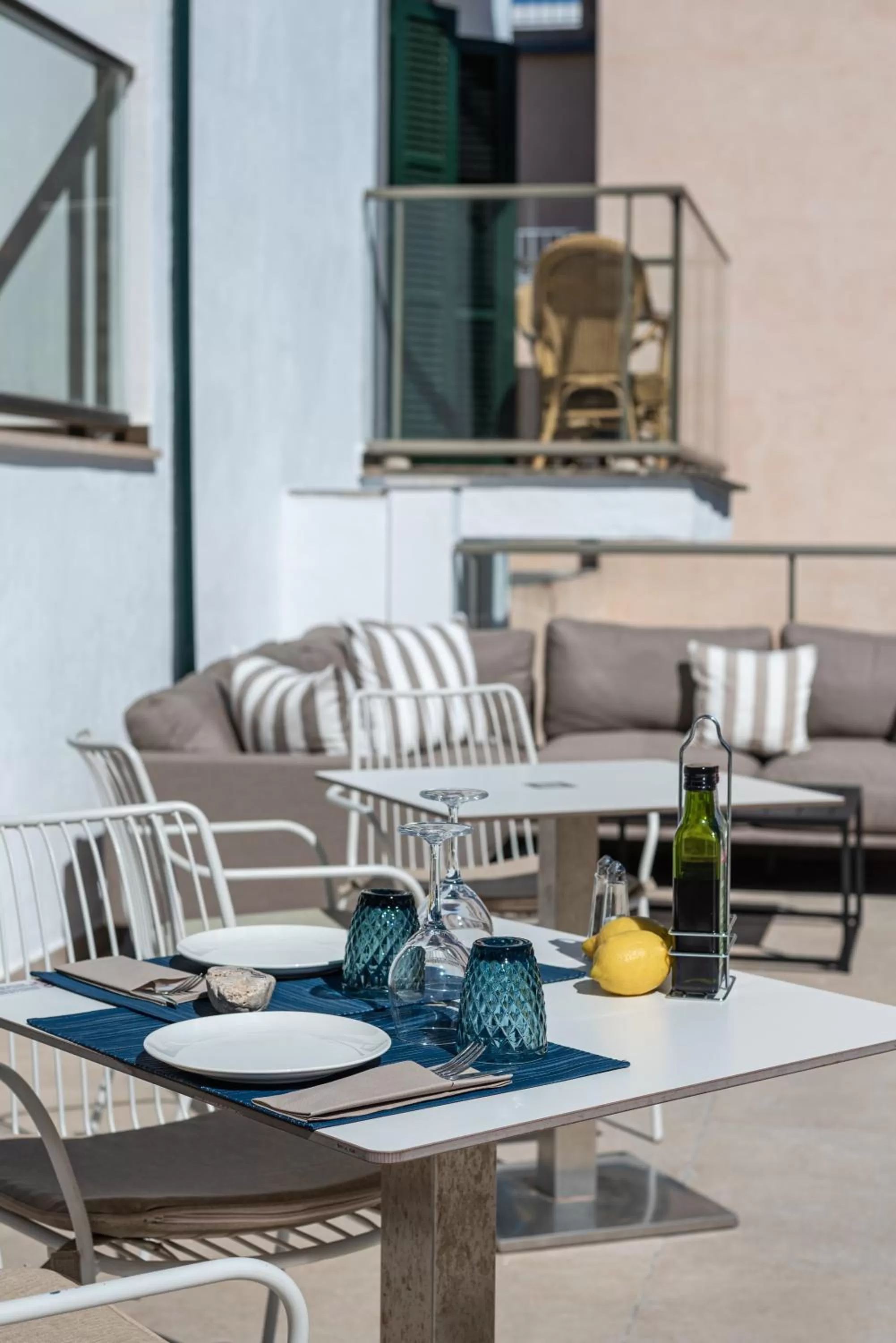 Seating area in Hotel Marina