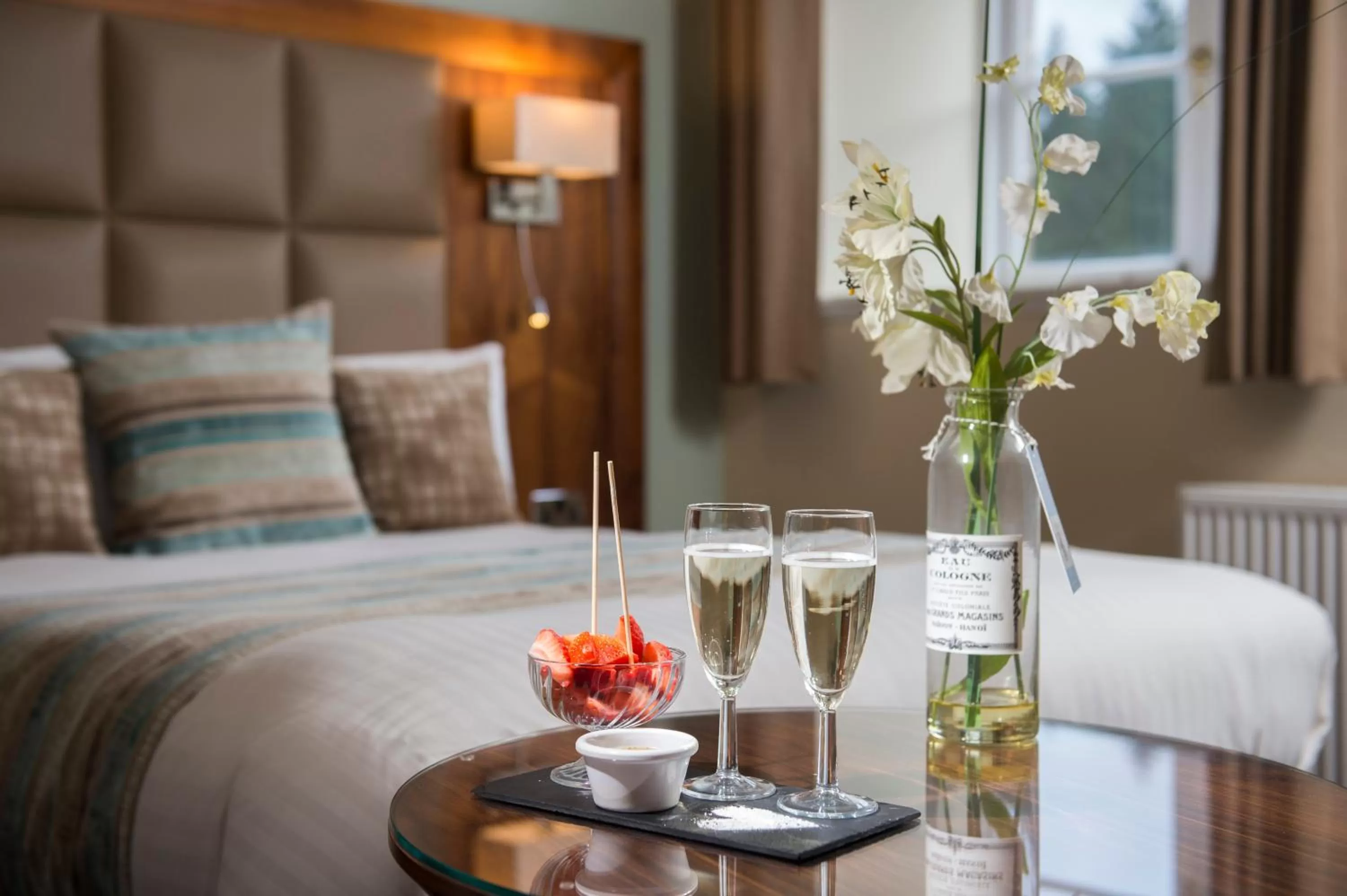 Bed in New Lanark Mill Hotel