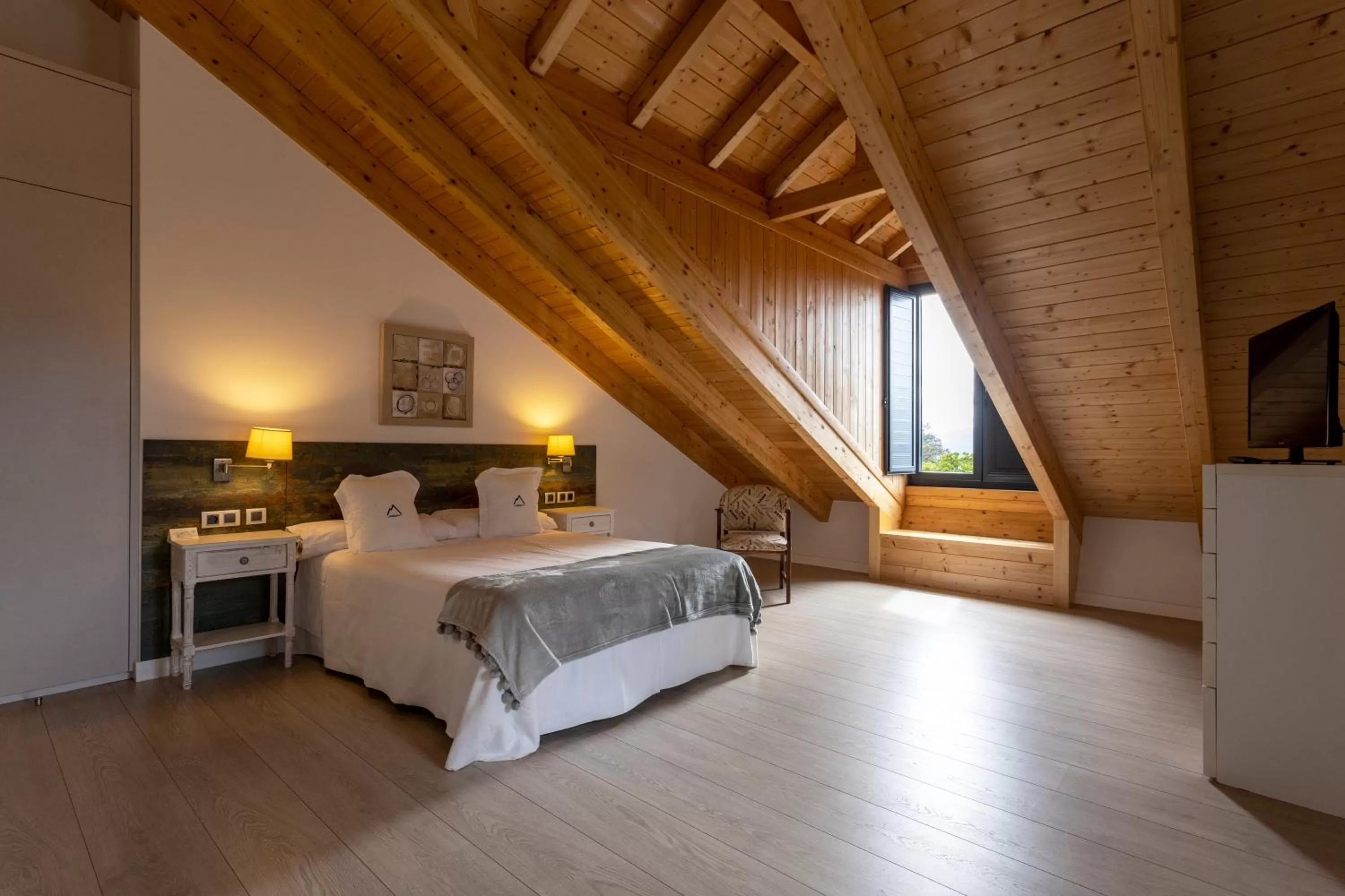 Bed in The Rock Suites & Spa