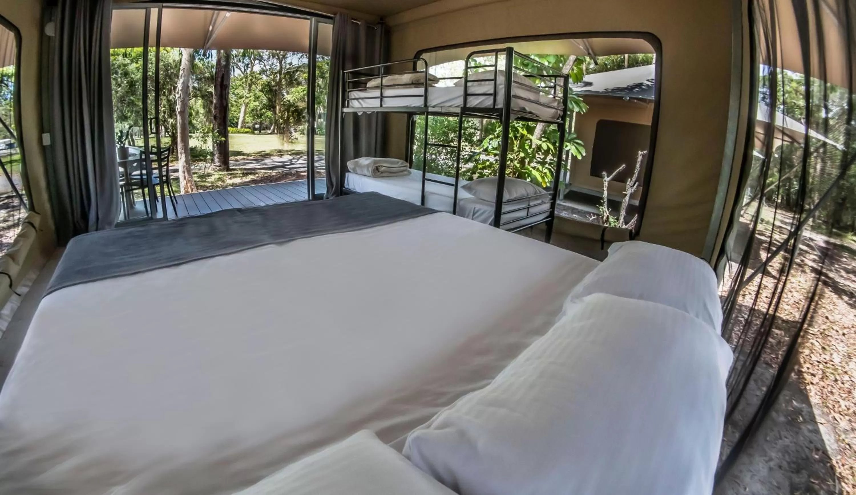Photo of the whole room, Bed in Noosa North Shore Retreat