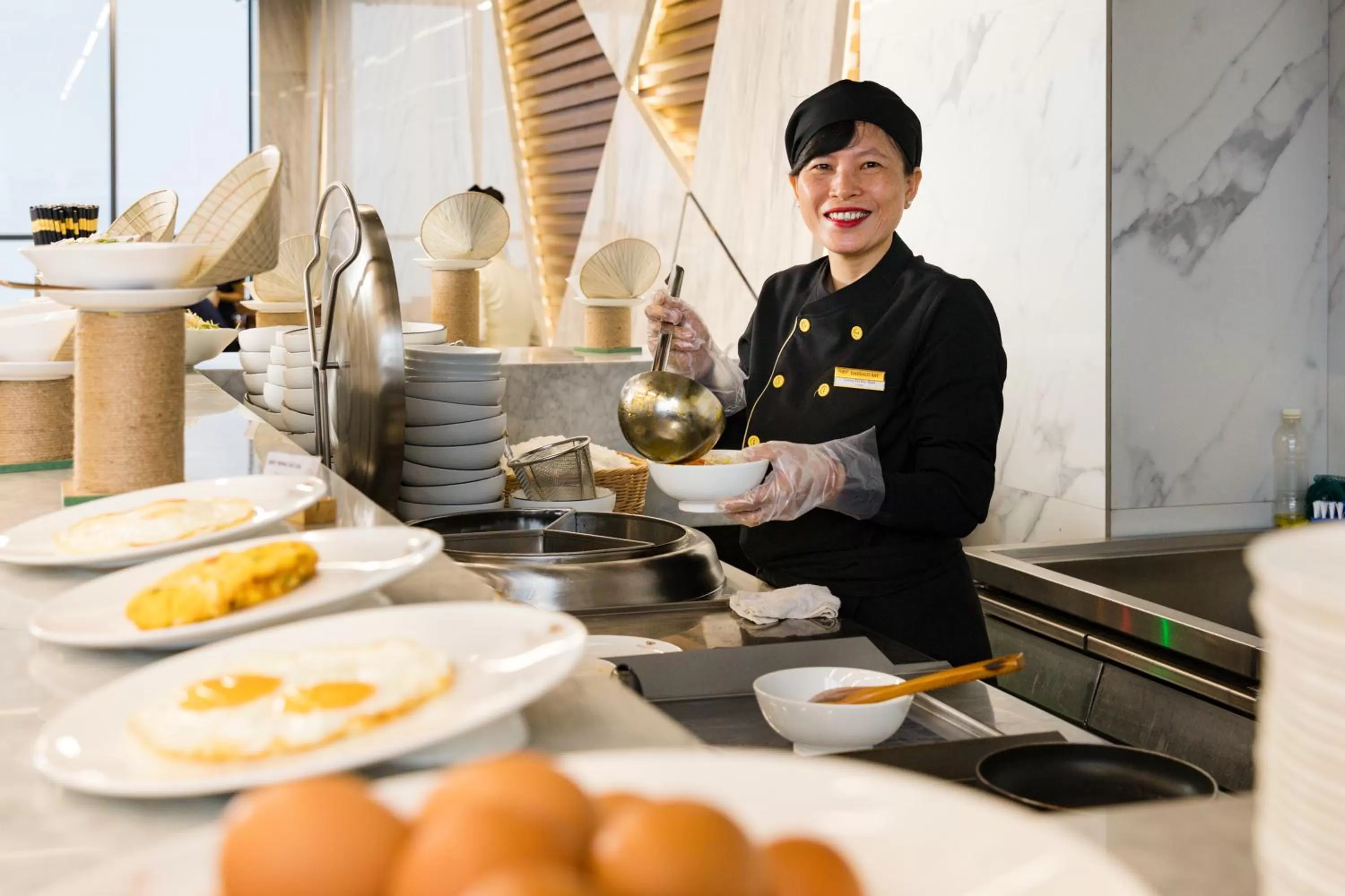 Buffet breakfast in Emerald Bay Hotel & Spa Nha Trang