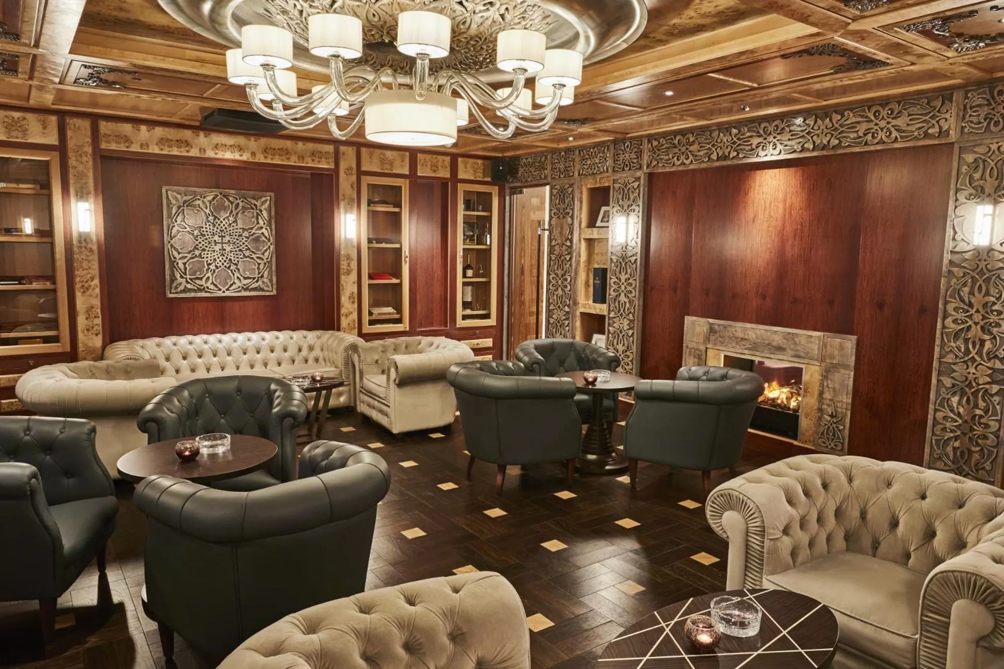 Lounge or bar in Grand Hotel Kempinski Riga