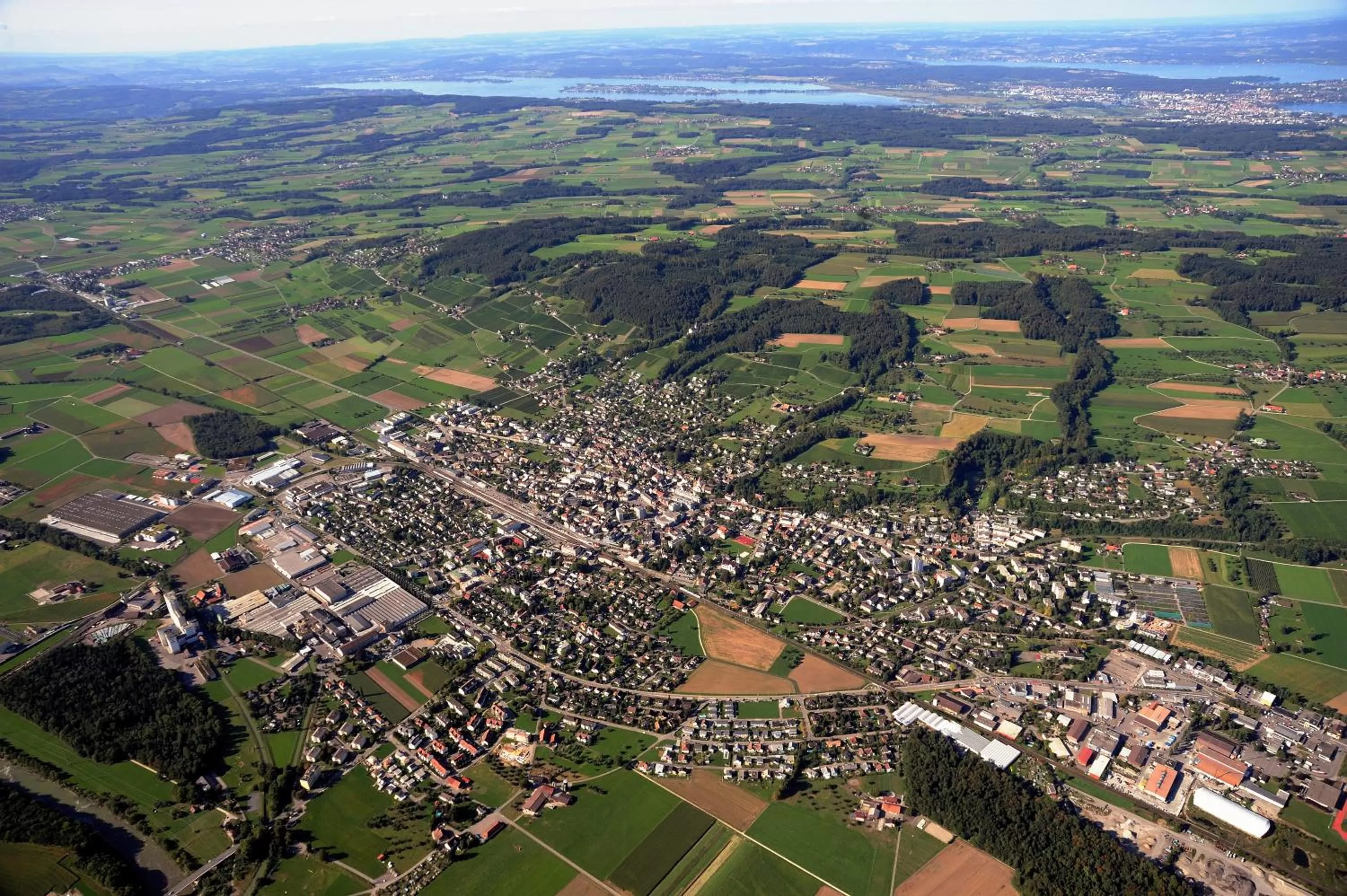 Natural landscape, Bird's-eye View in Gasthof Eisenbahn