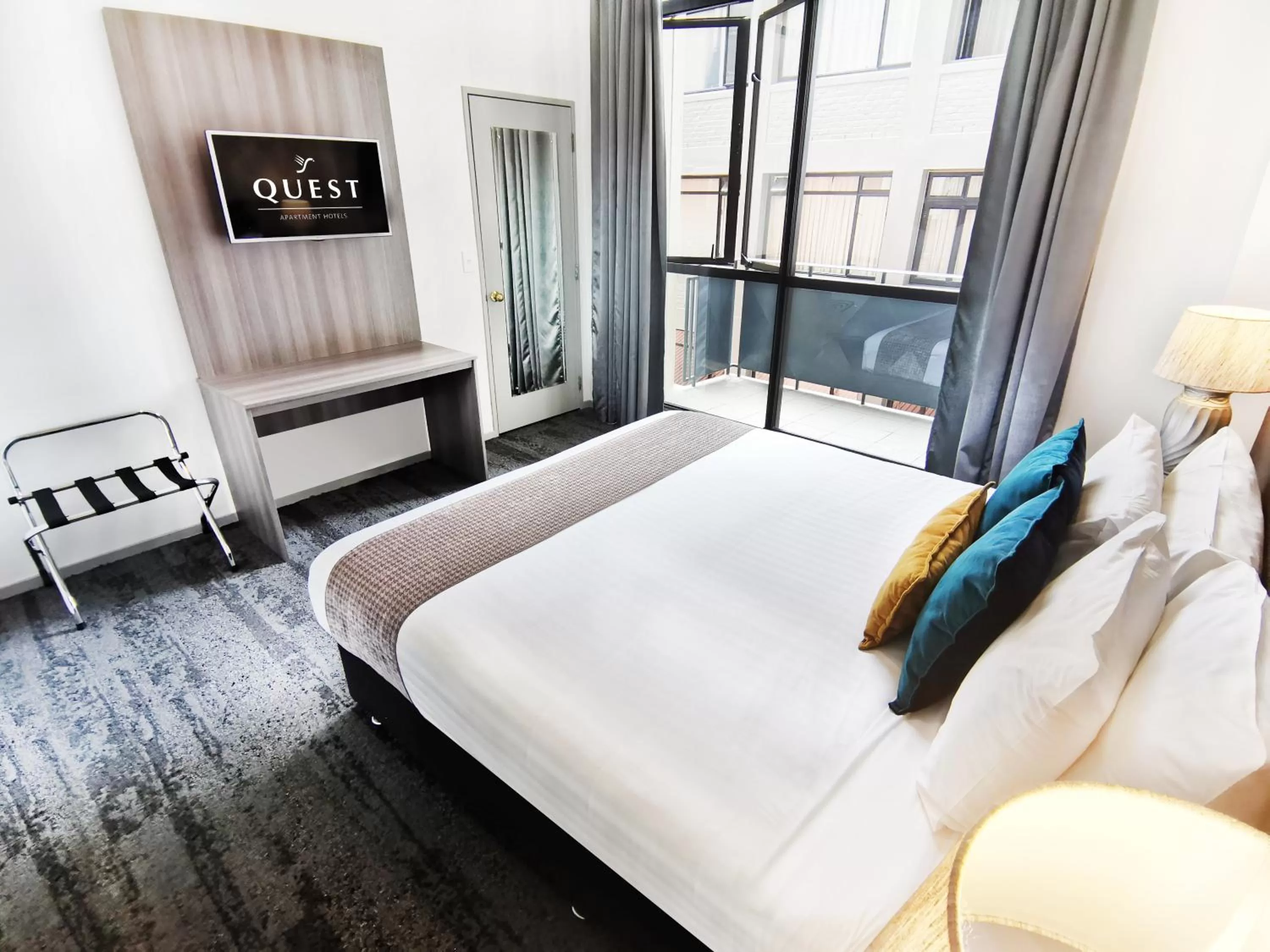 Bed in Quest on Eden Auckland CBD Apartment Hotel