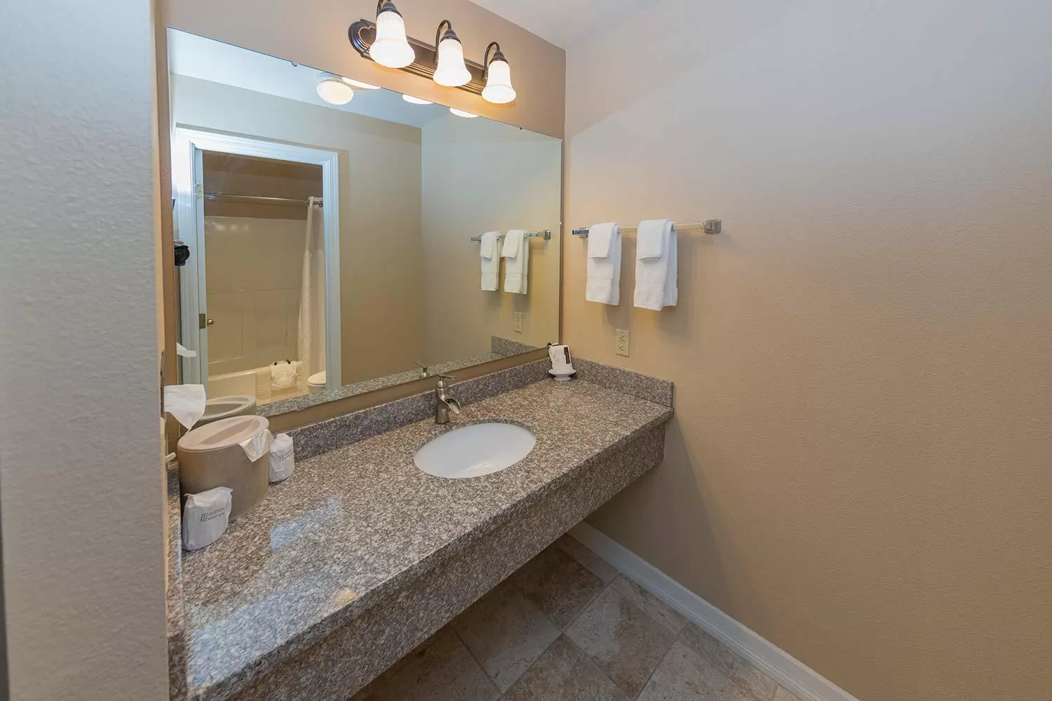 Bathroom in Mill Village Motel