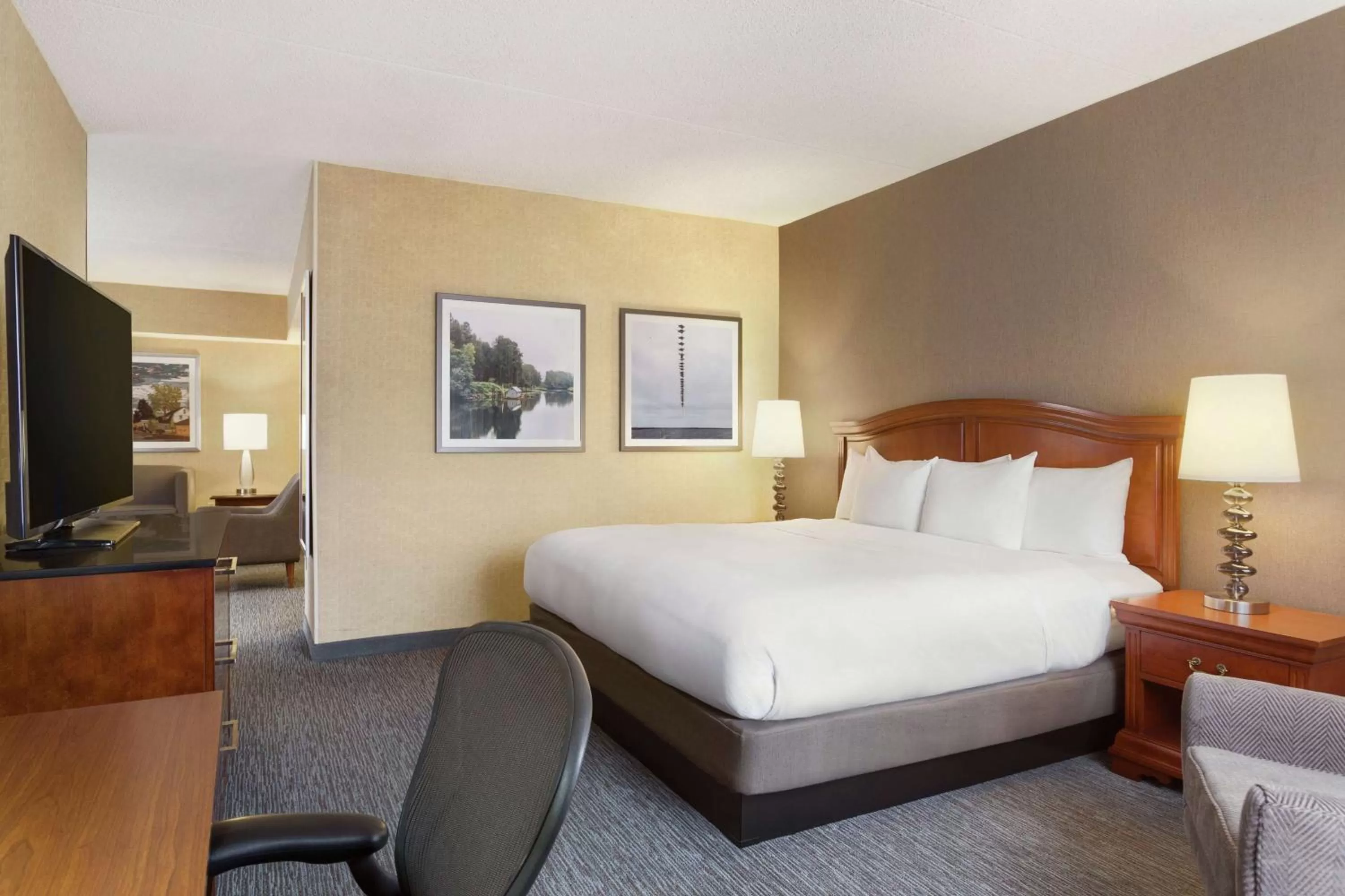 Bedroom, Bed in DoubleTree by Hilton Hotel Detroit Novi