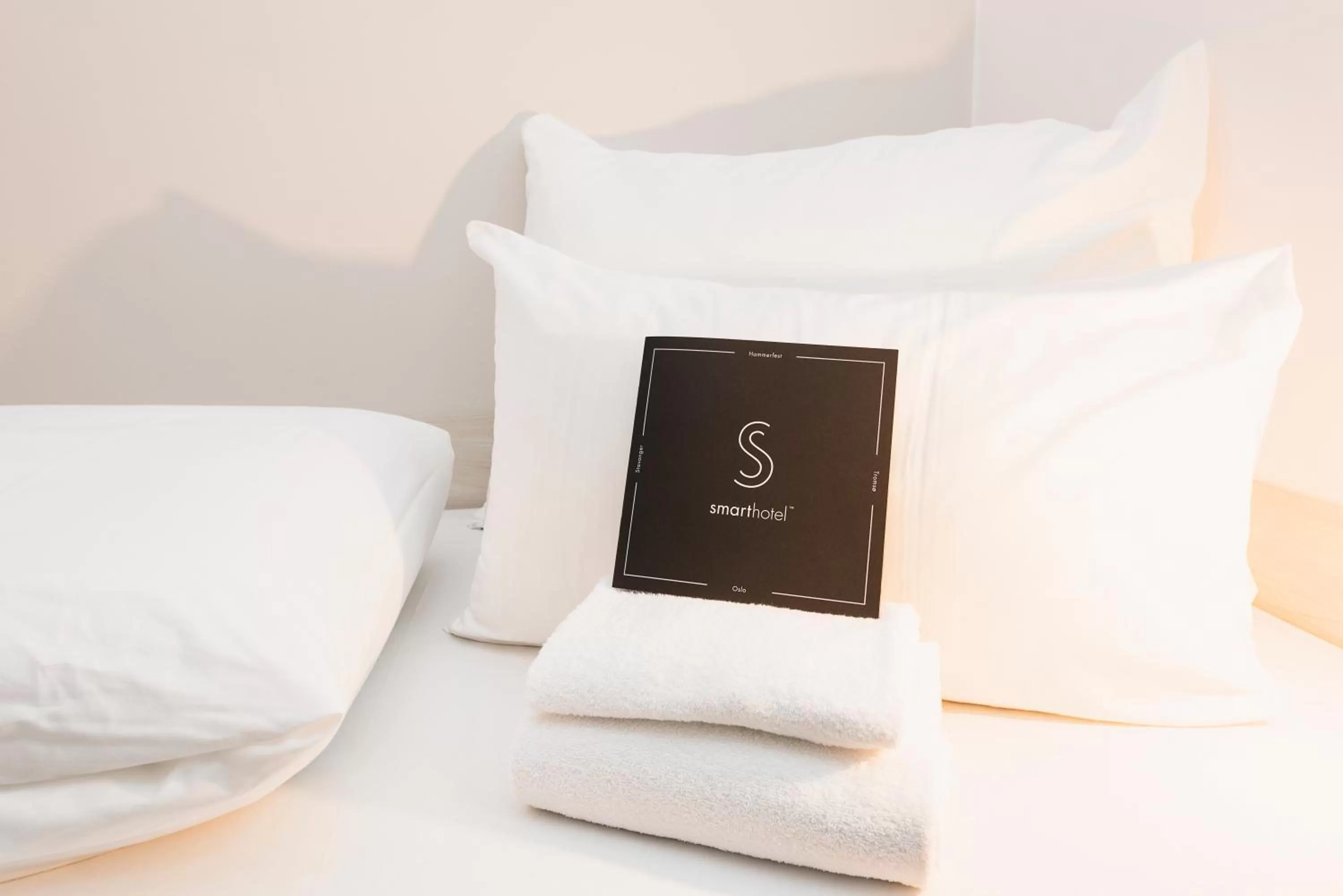 Bed in Smarthotel Tromsø