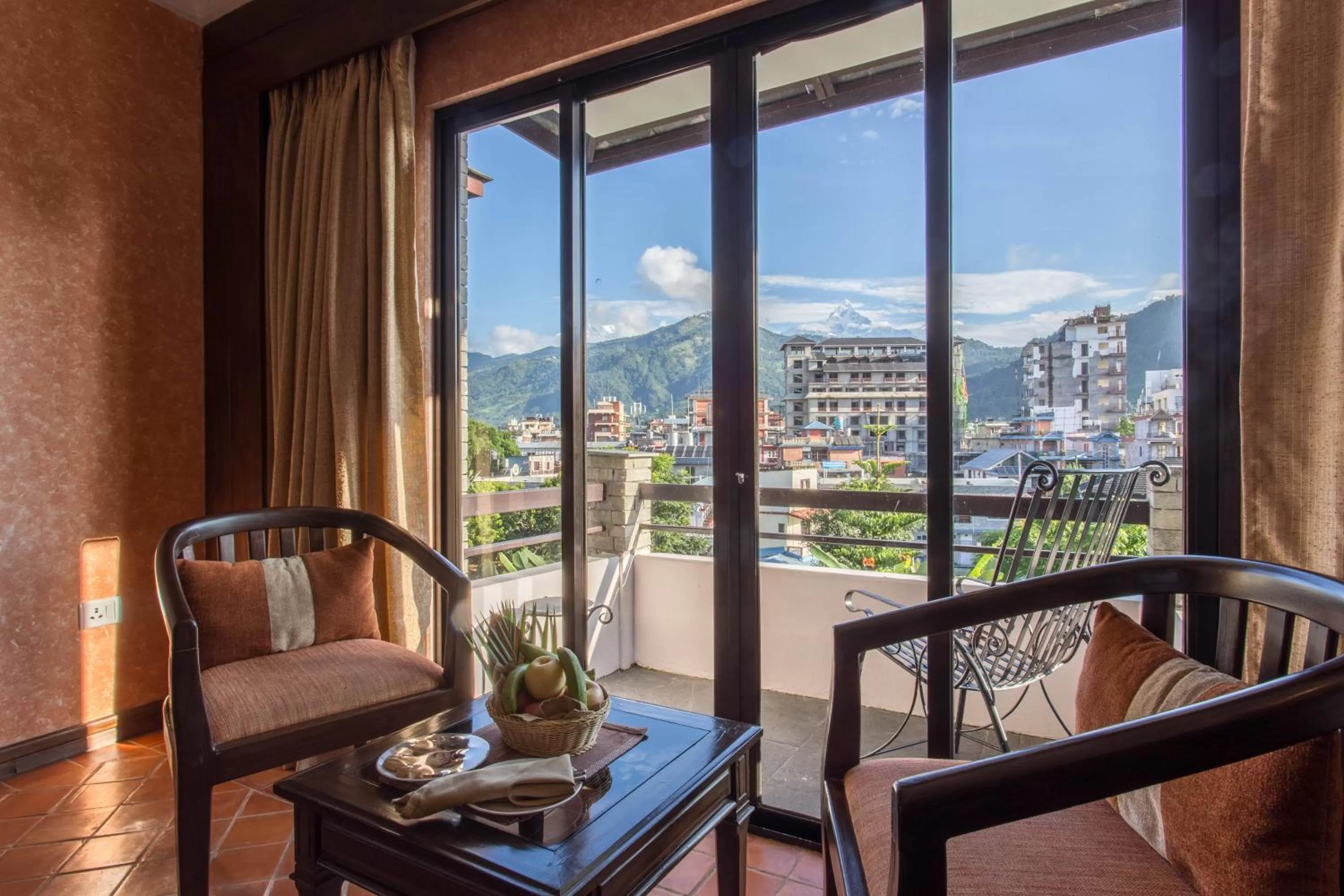 Mountain view in Hotel Barahi Pokhara