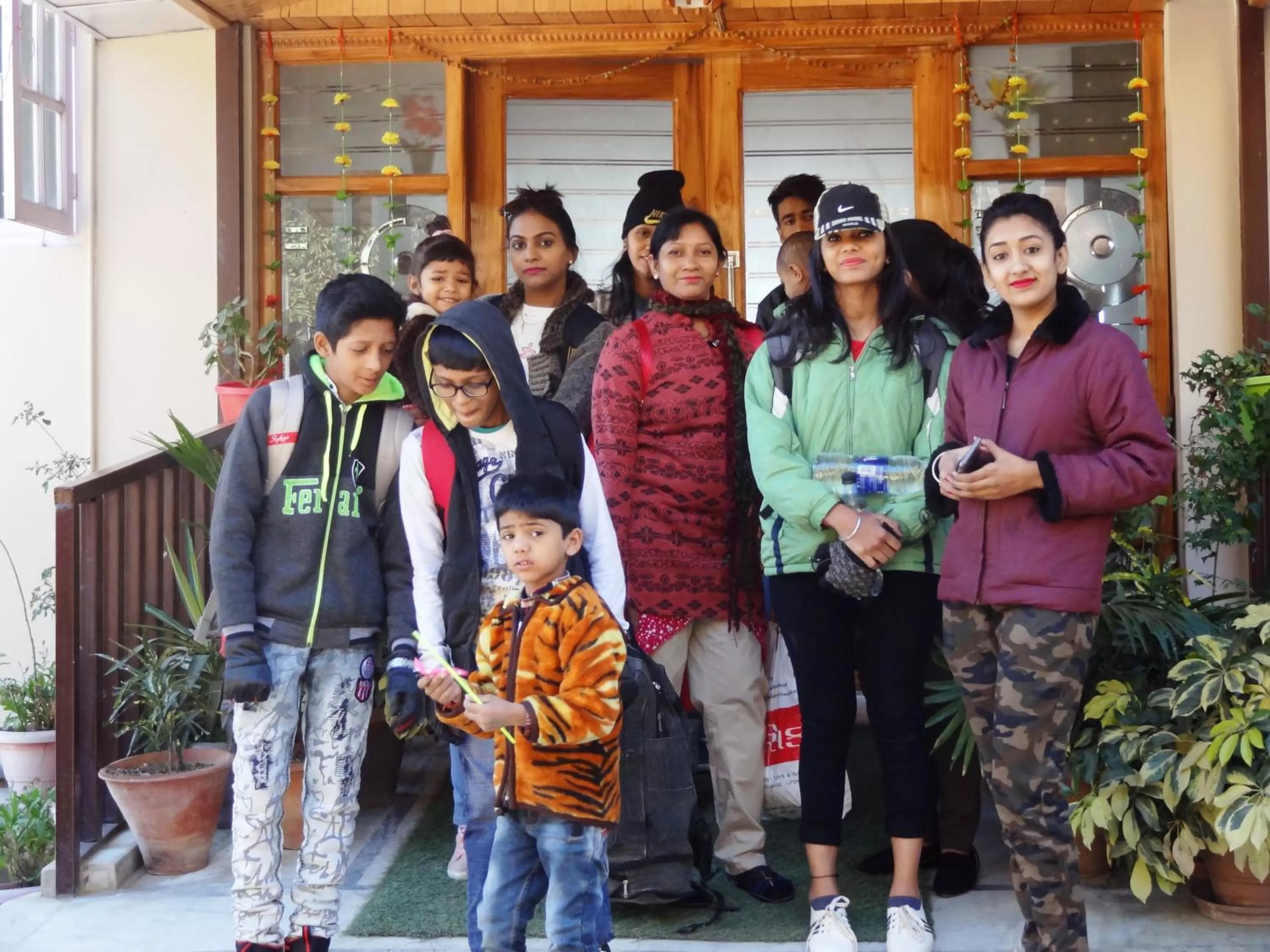 group of guests in Sai Cottage Shimla