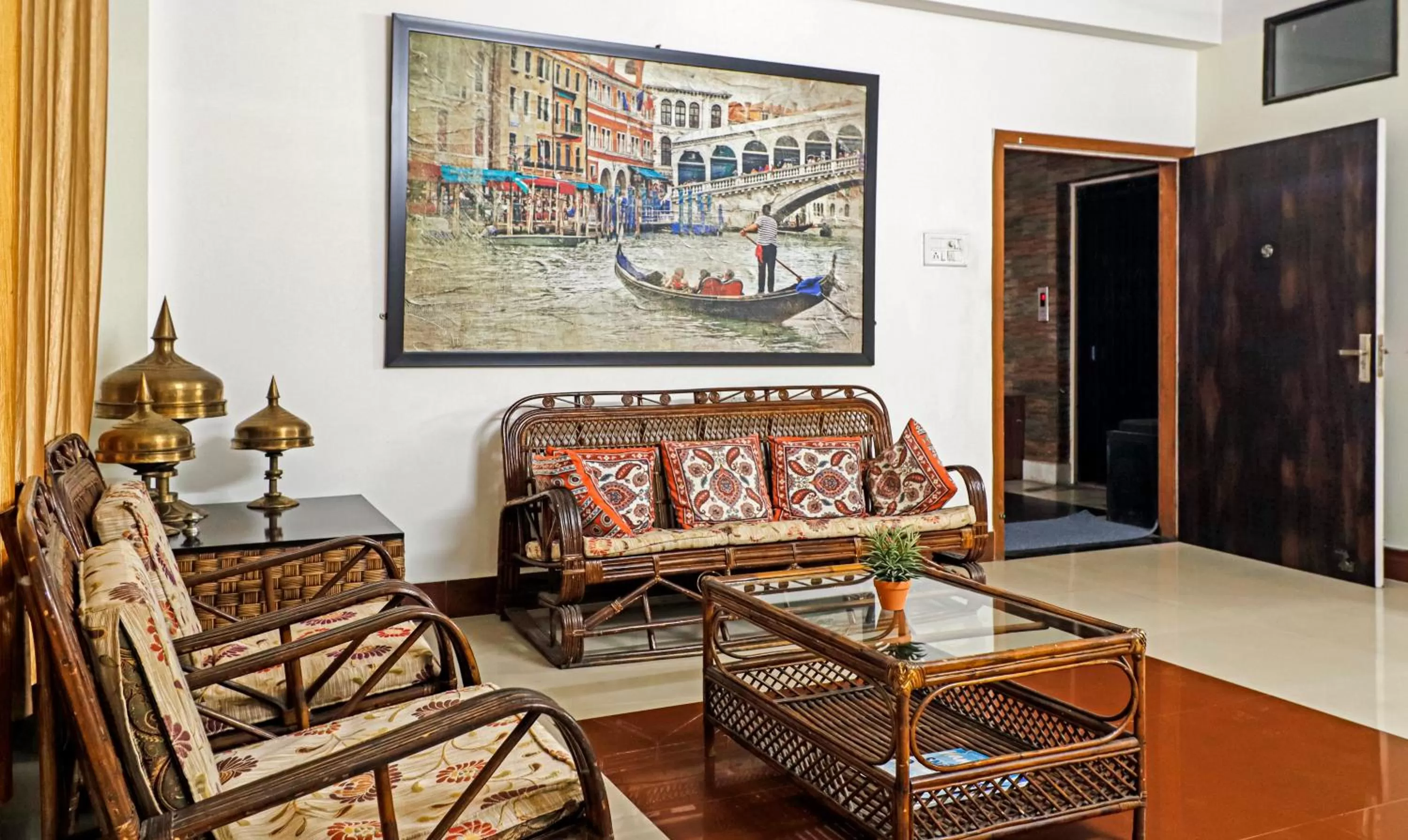 Seating area in Treebo Umal Homestay Ganeshguri