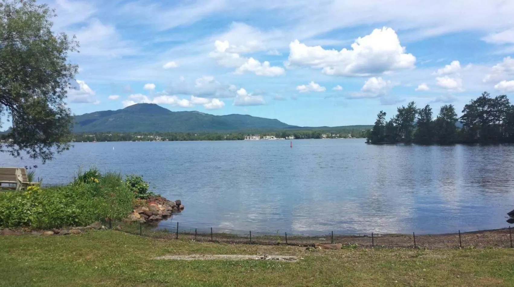 Beach in Magog Waterfront Condo