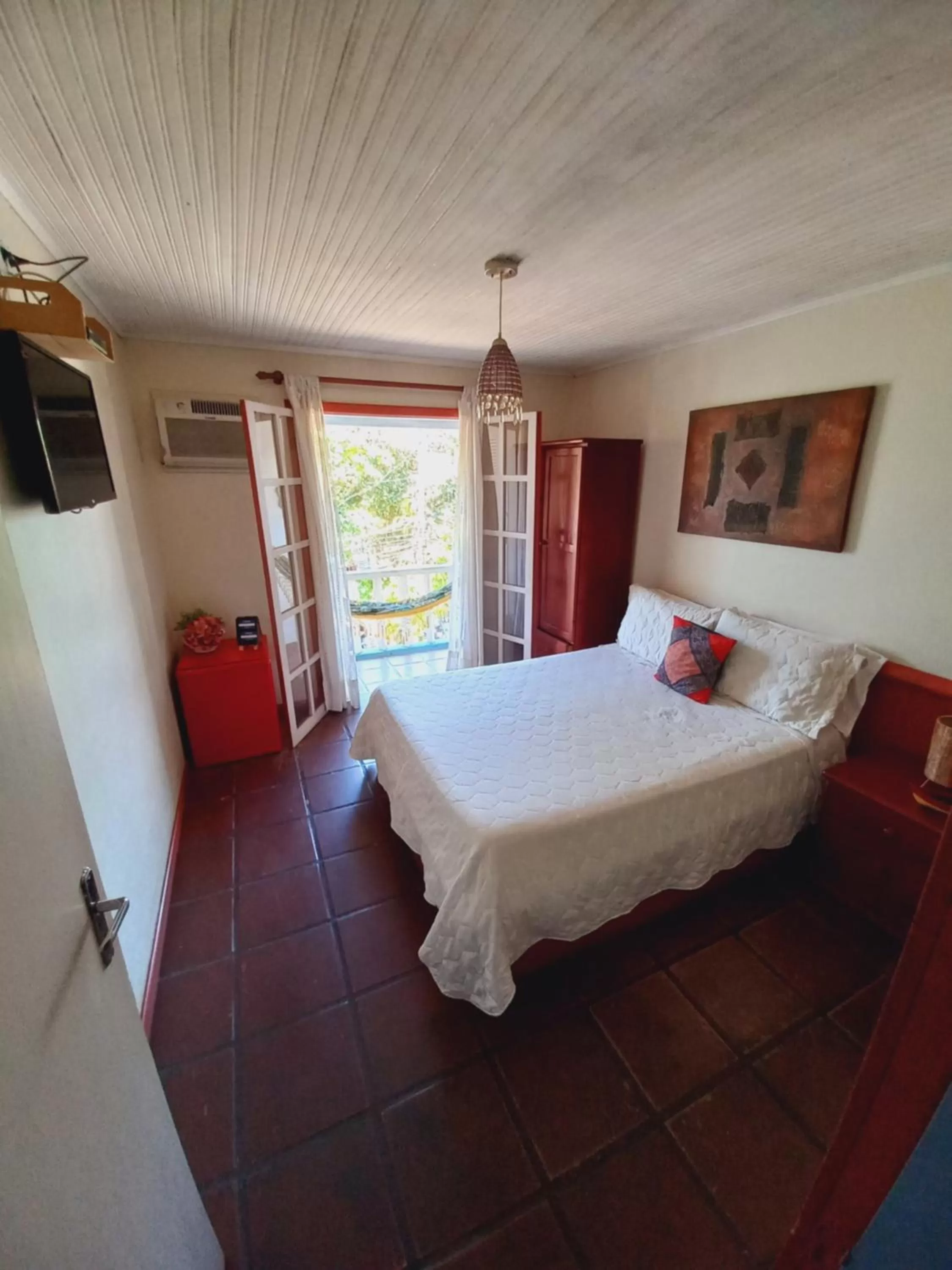 Bed in Pousada L'escale