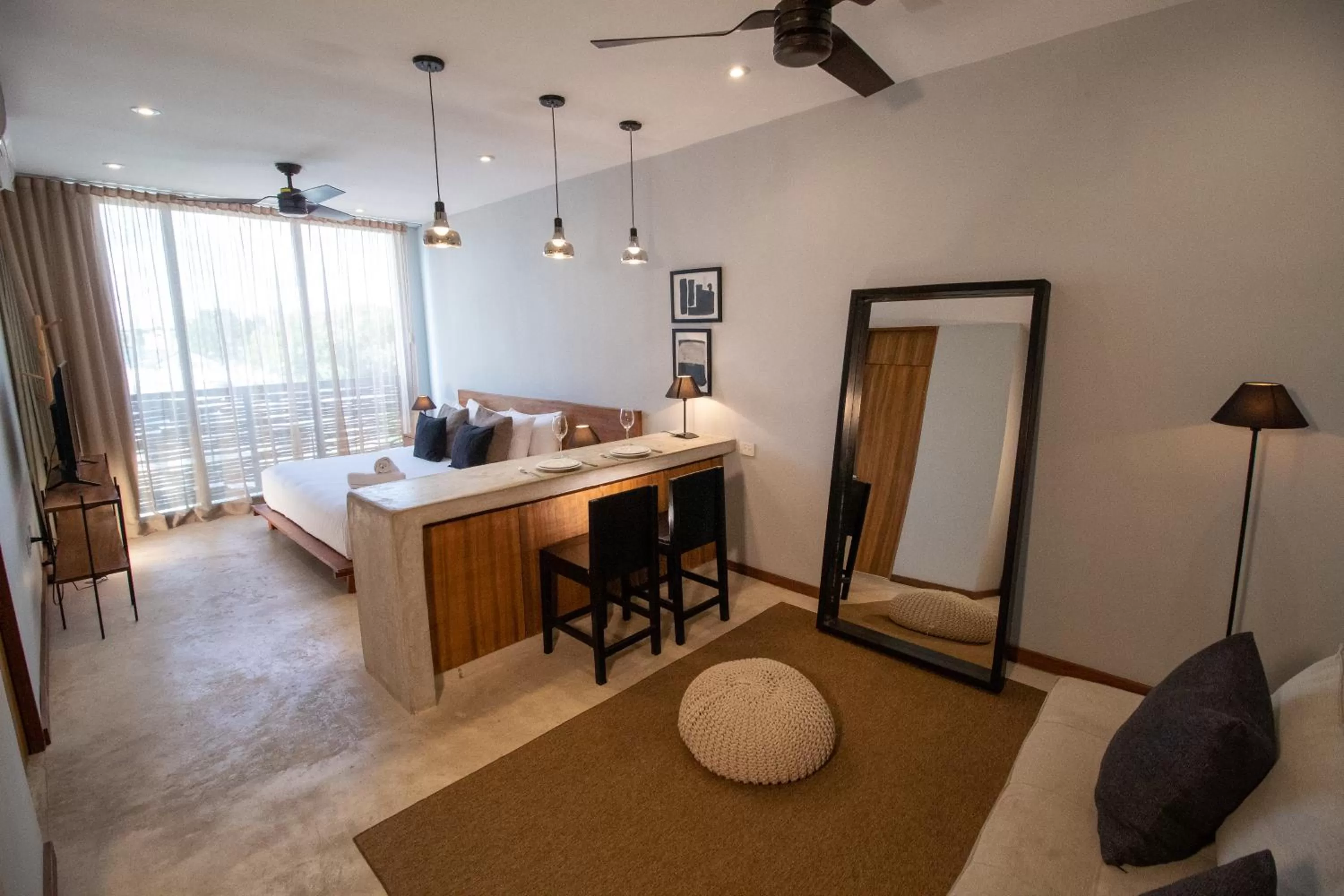 Bed in Una Luna Tulum