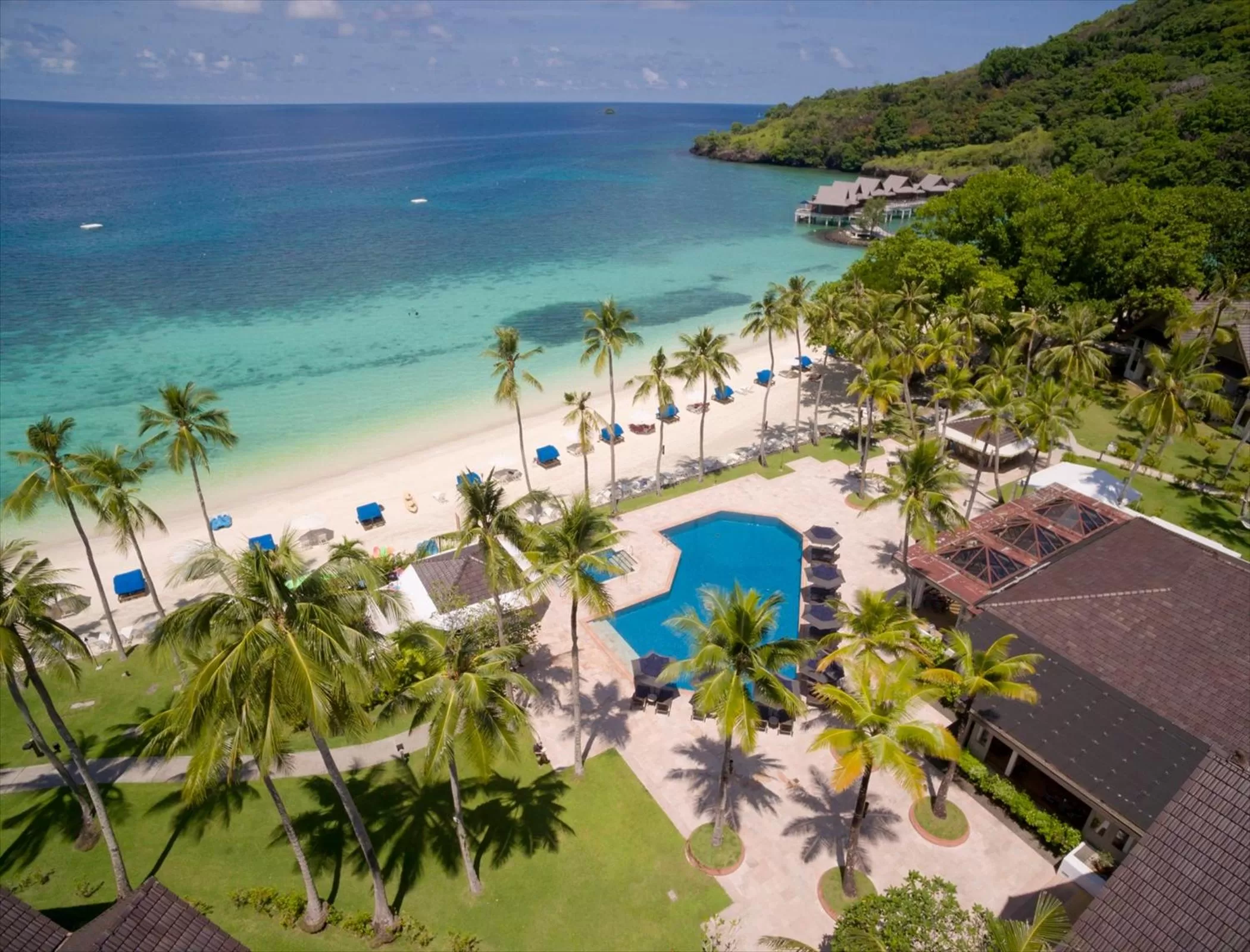 Bird's eye view, Pool View in Palau Pacific Resort