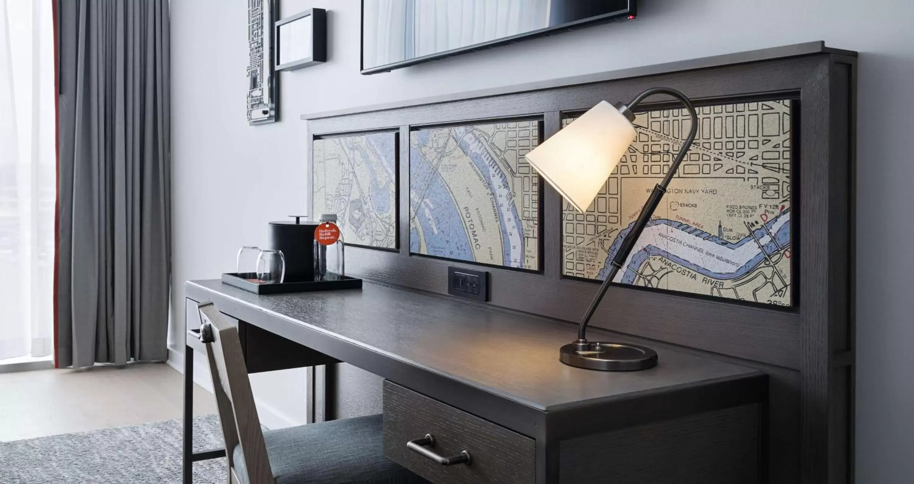 King Room with Roll-In Shower and Partial View - Mobility Access in Canopy By Hilton Washington DC The Wharf King Room with Roll-In Shower and Partial View - Mobility Access in Canopy By Hilton Washington DC The Wharf