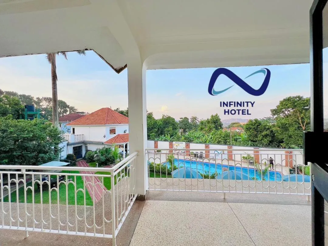 Pool view in Infinity Hotel Kampala