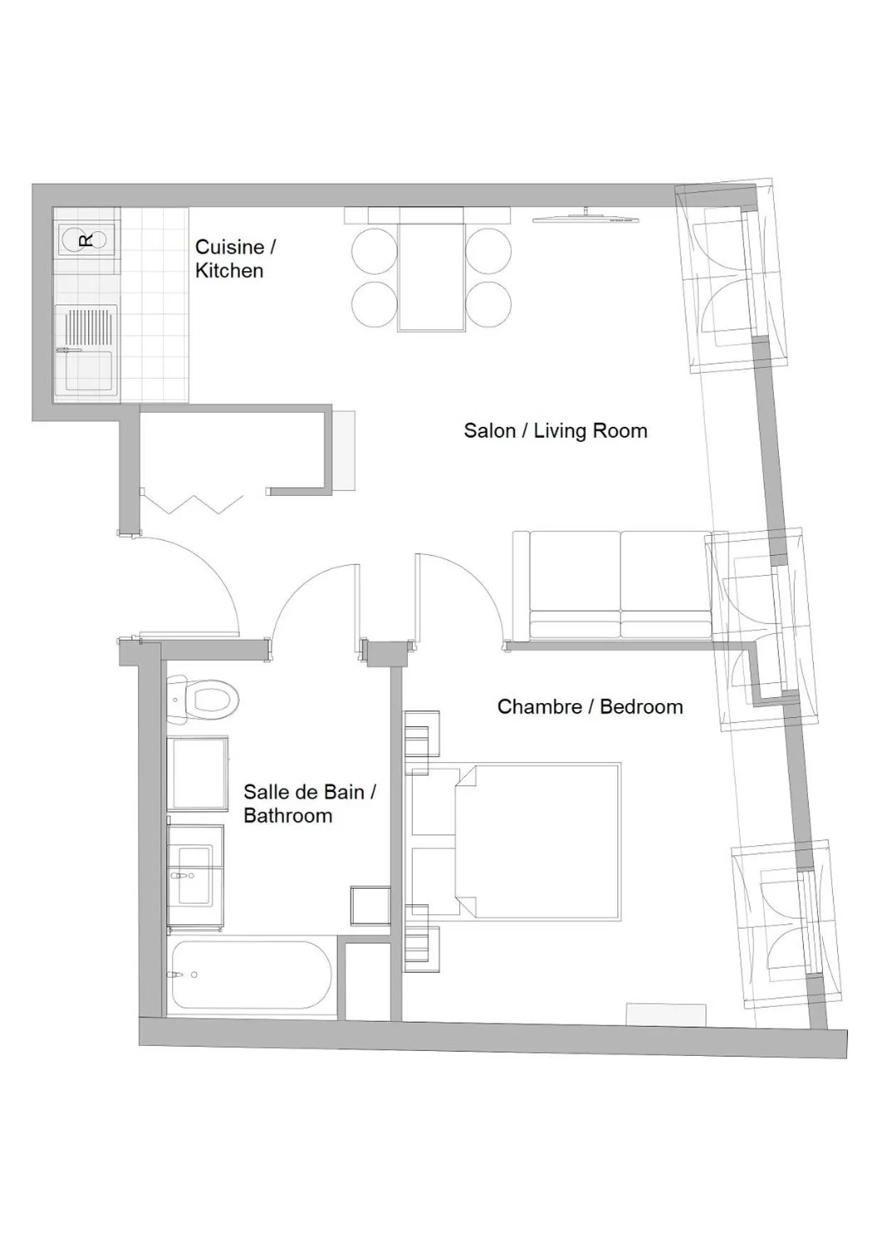 Floor plan in Résidence Palais Étoile
