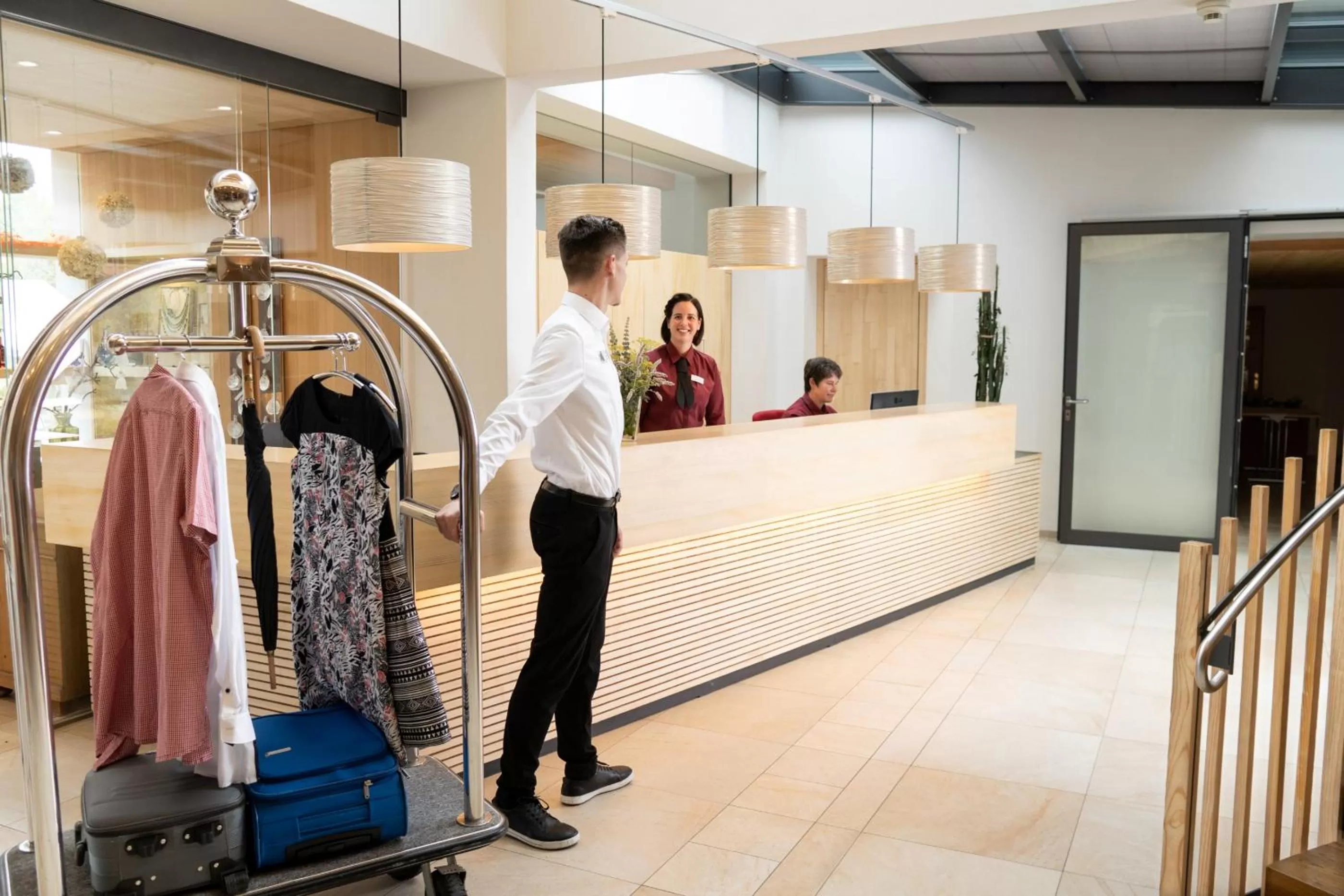 Lobby or reception in Berggasthof Höchsten