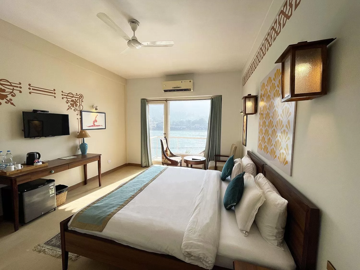 View (from property/room), Bed in Yog Niketan By Sanskriti