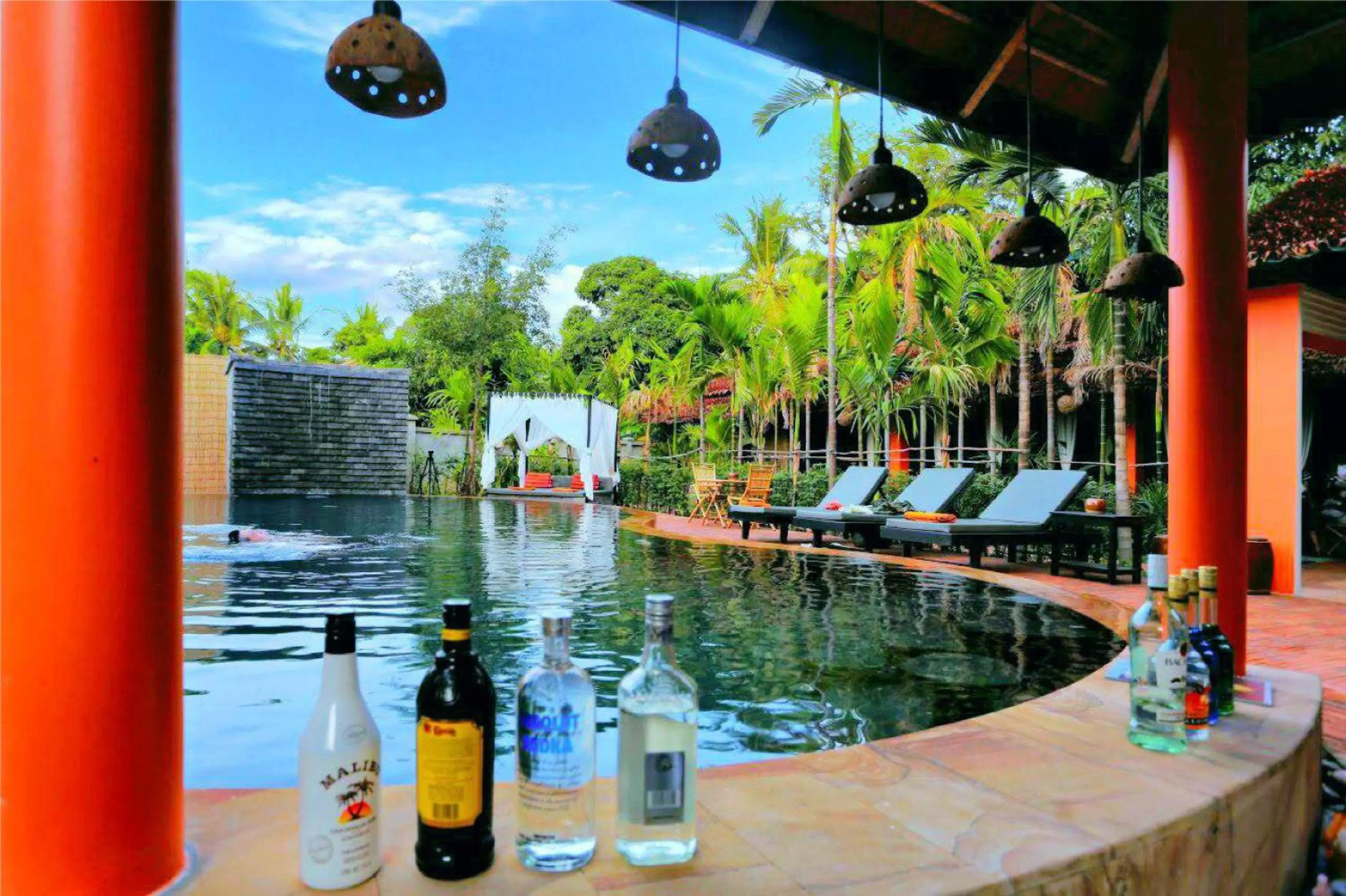 Lounge or bar in Central Indochine d'Angkor Hotel