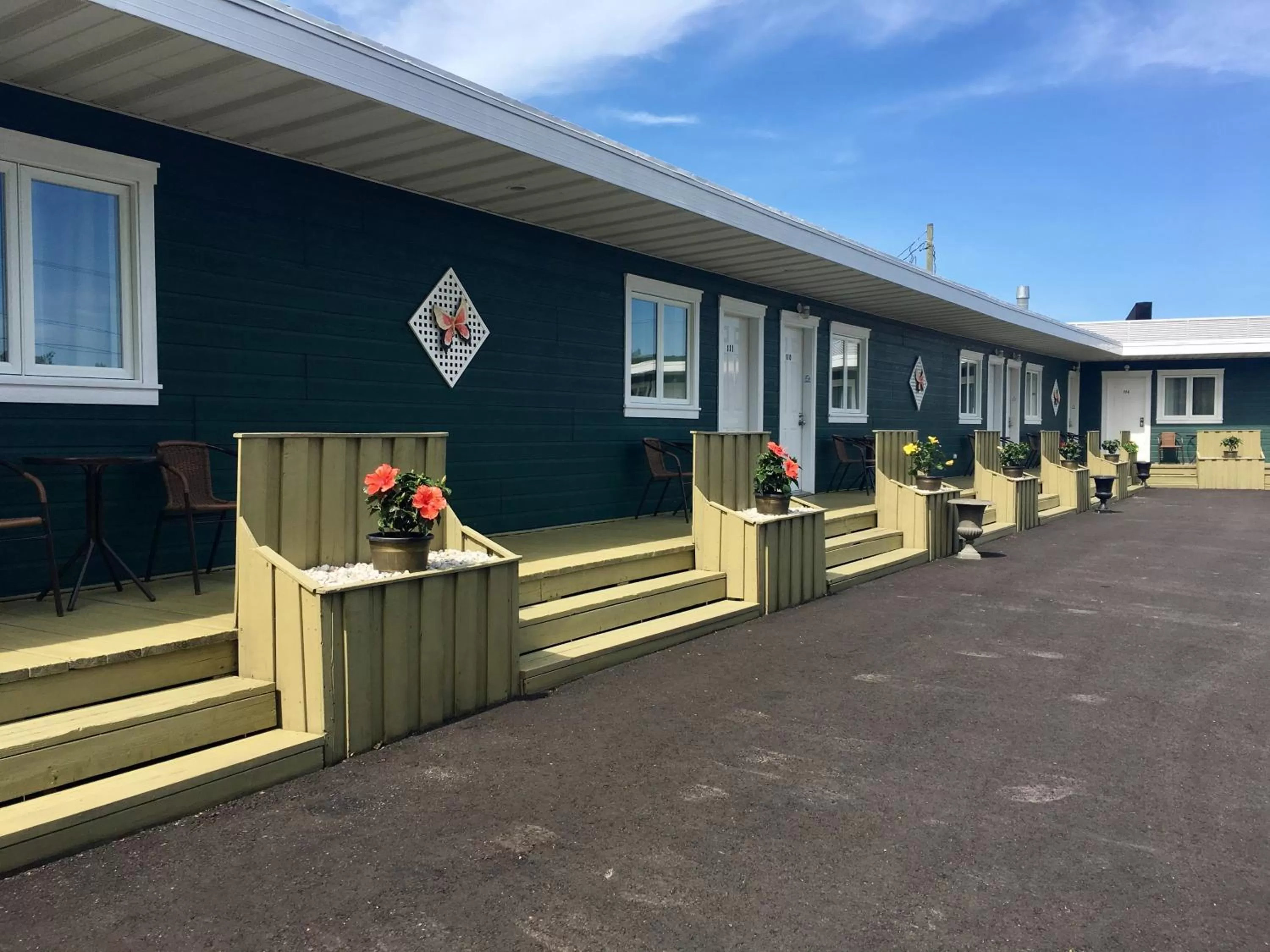 Balcony/Terrace in Motel Des Cascades
