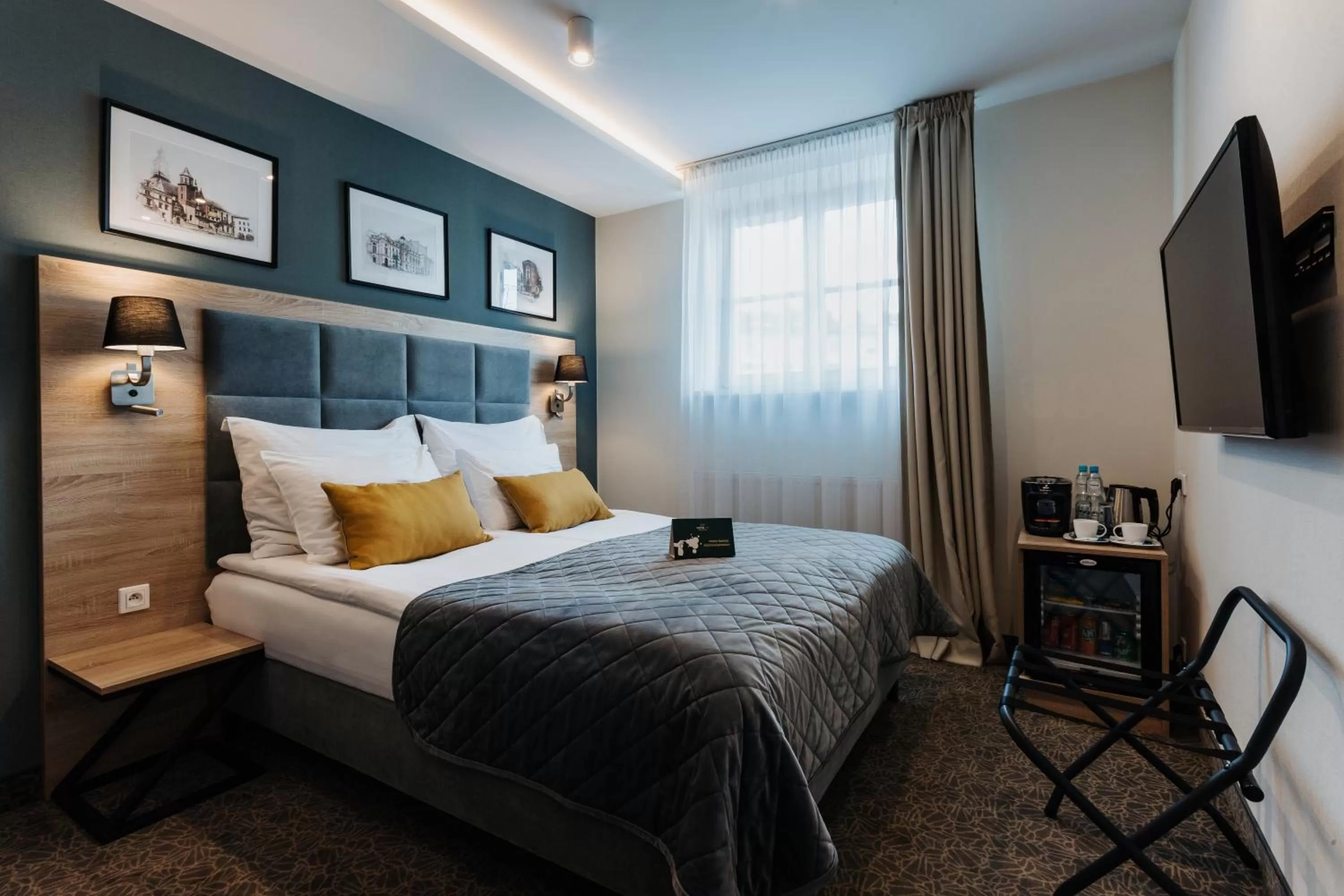 TV and multimedia, Bed in Hotel 32 Kraków Old Town