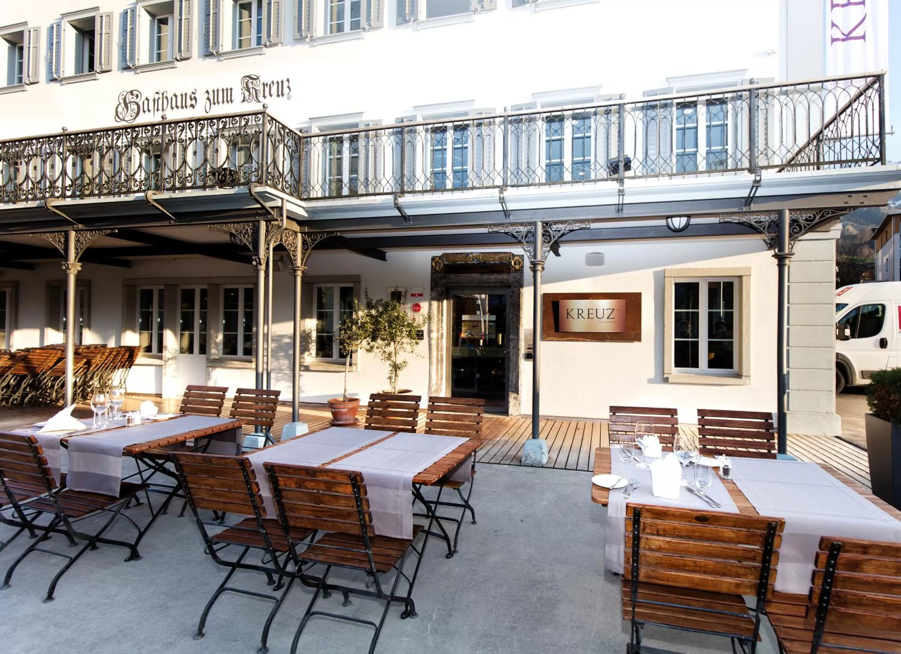 Balcony/Terrace in Hotel Kreuz by b-smart