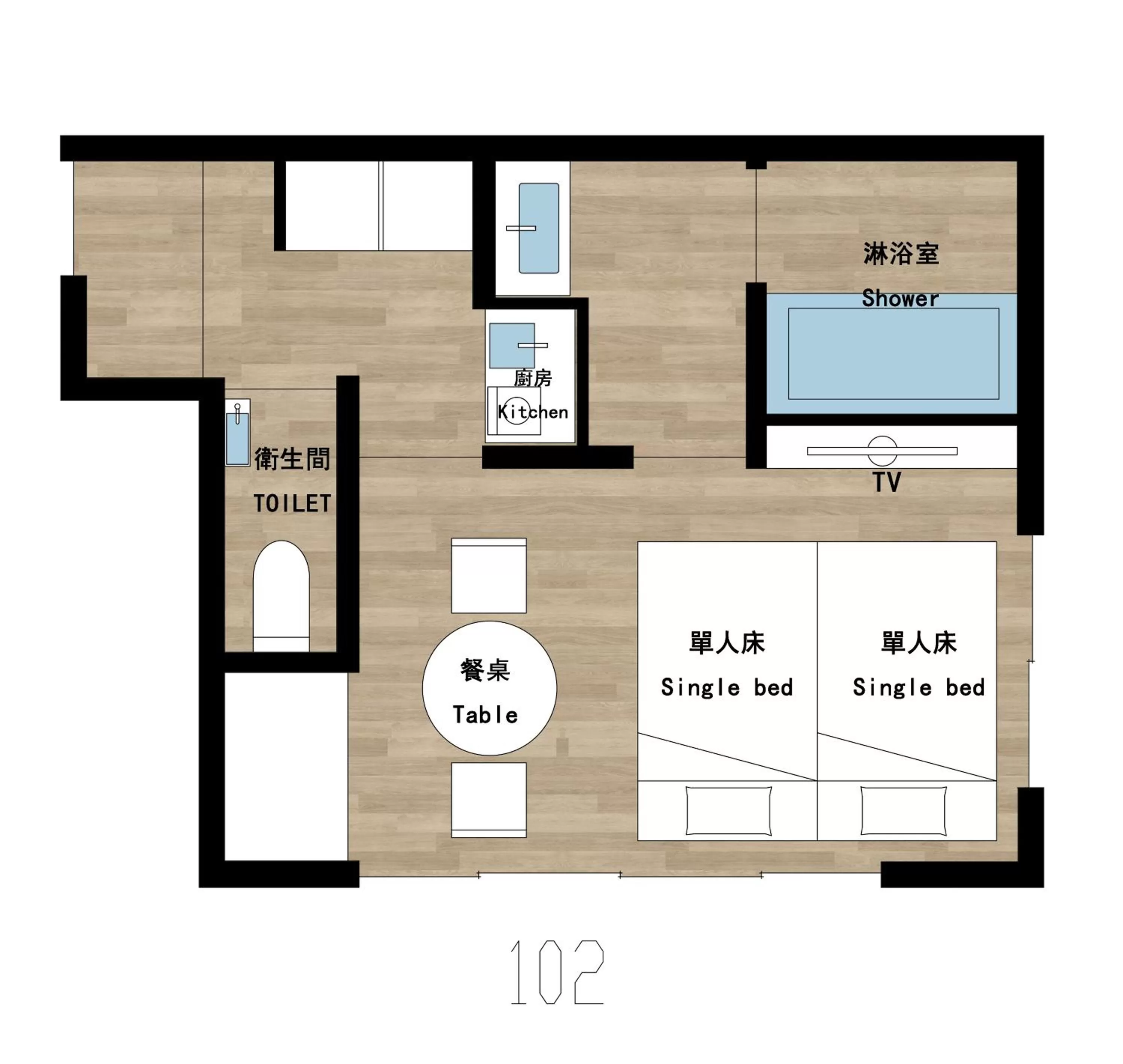 Floor plan in Reikyo Garden Osaka