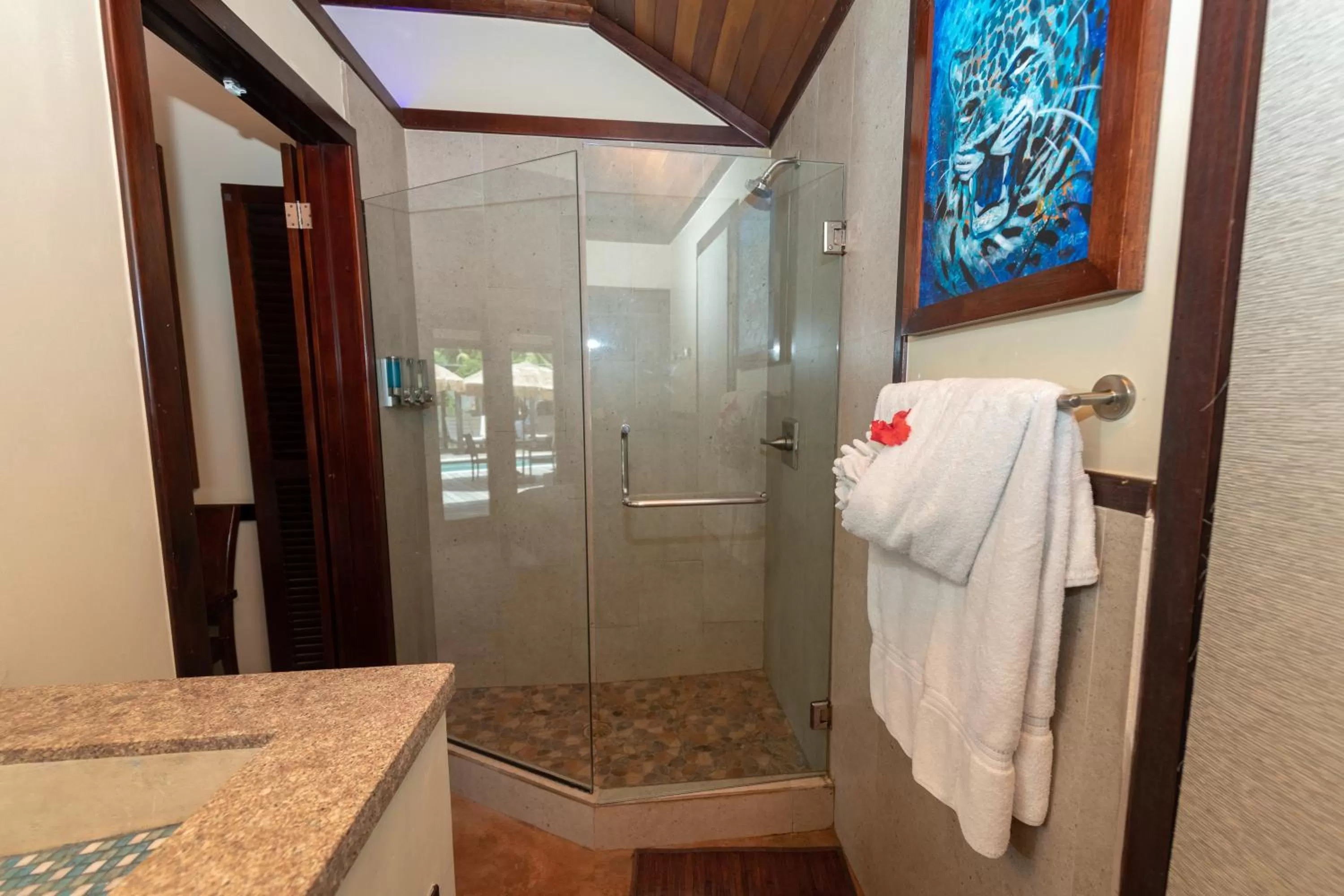 Shower, Bathroom in PUR Boutique Cabanas, Adults Only