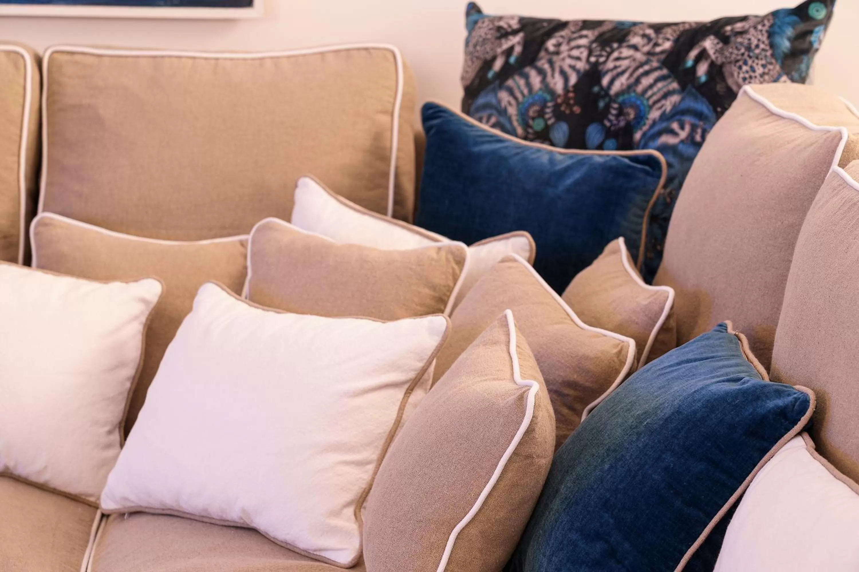Living room in Costa Del Capitano Seaside Villas