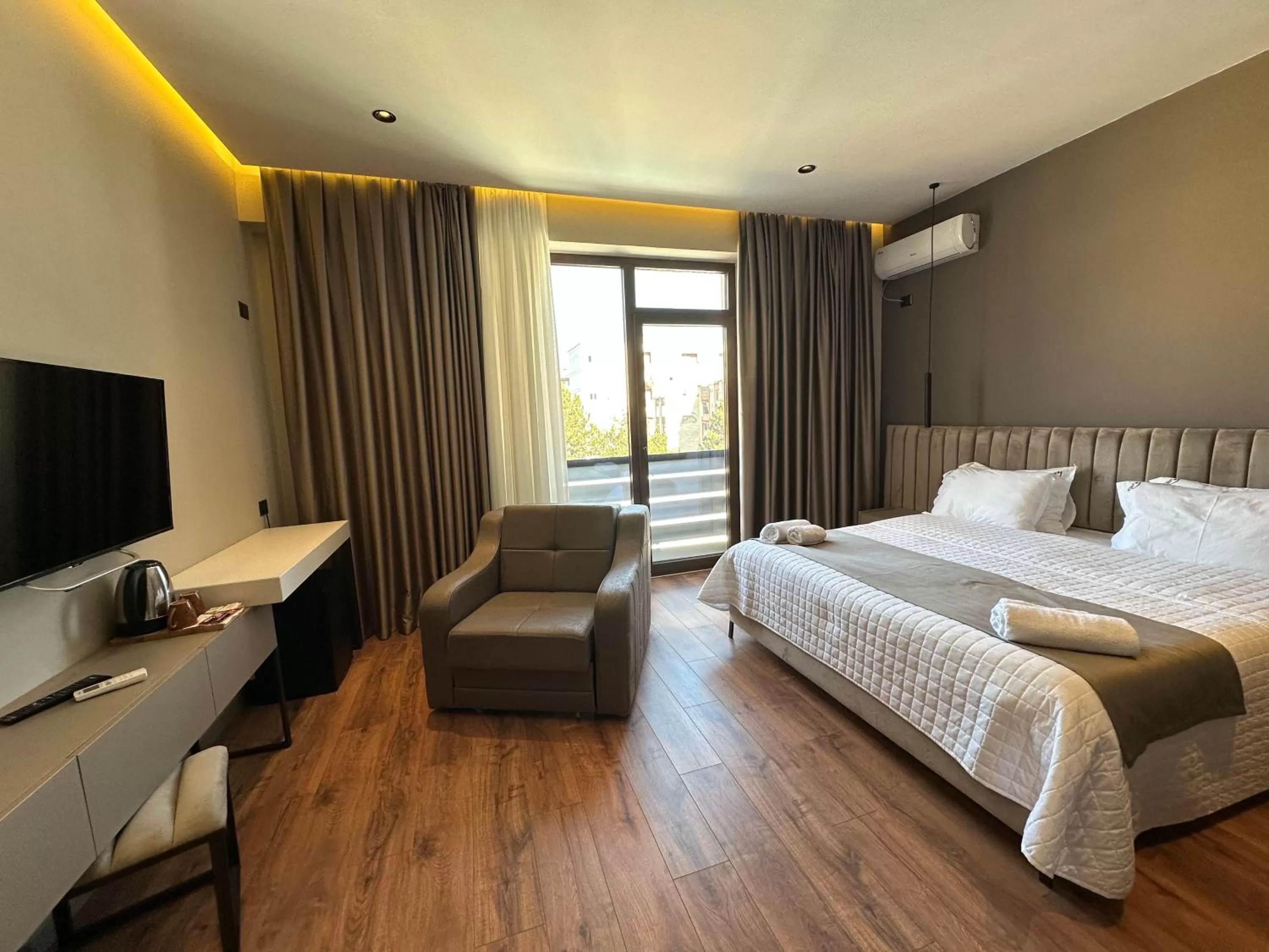 Bed in Hotel Gjallica