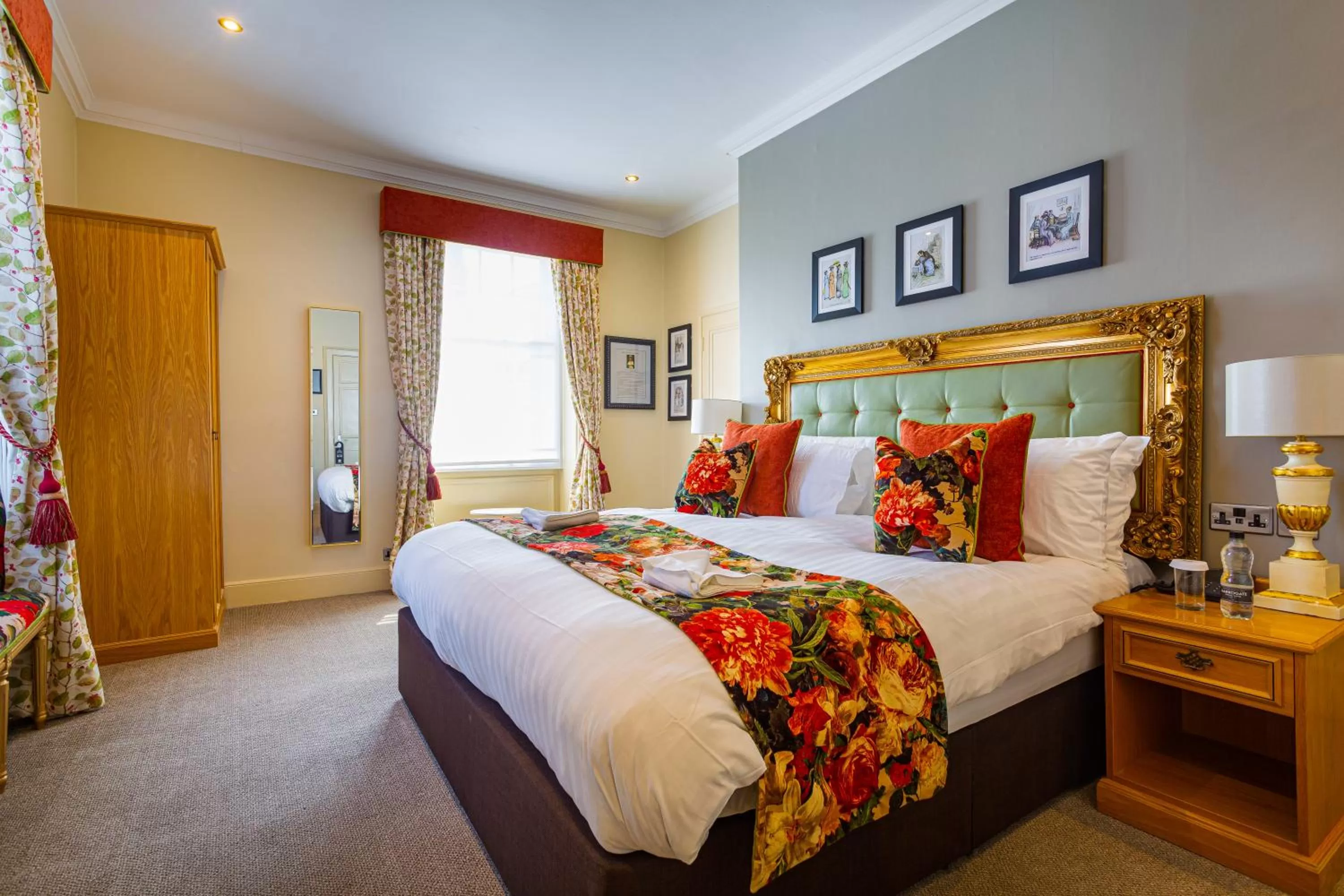 Bedroom, Bed in The Rutland Arms Hotel, Bakewell, Derbyshire - The Coaching Inn Group