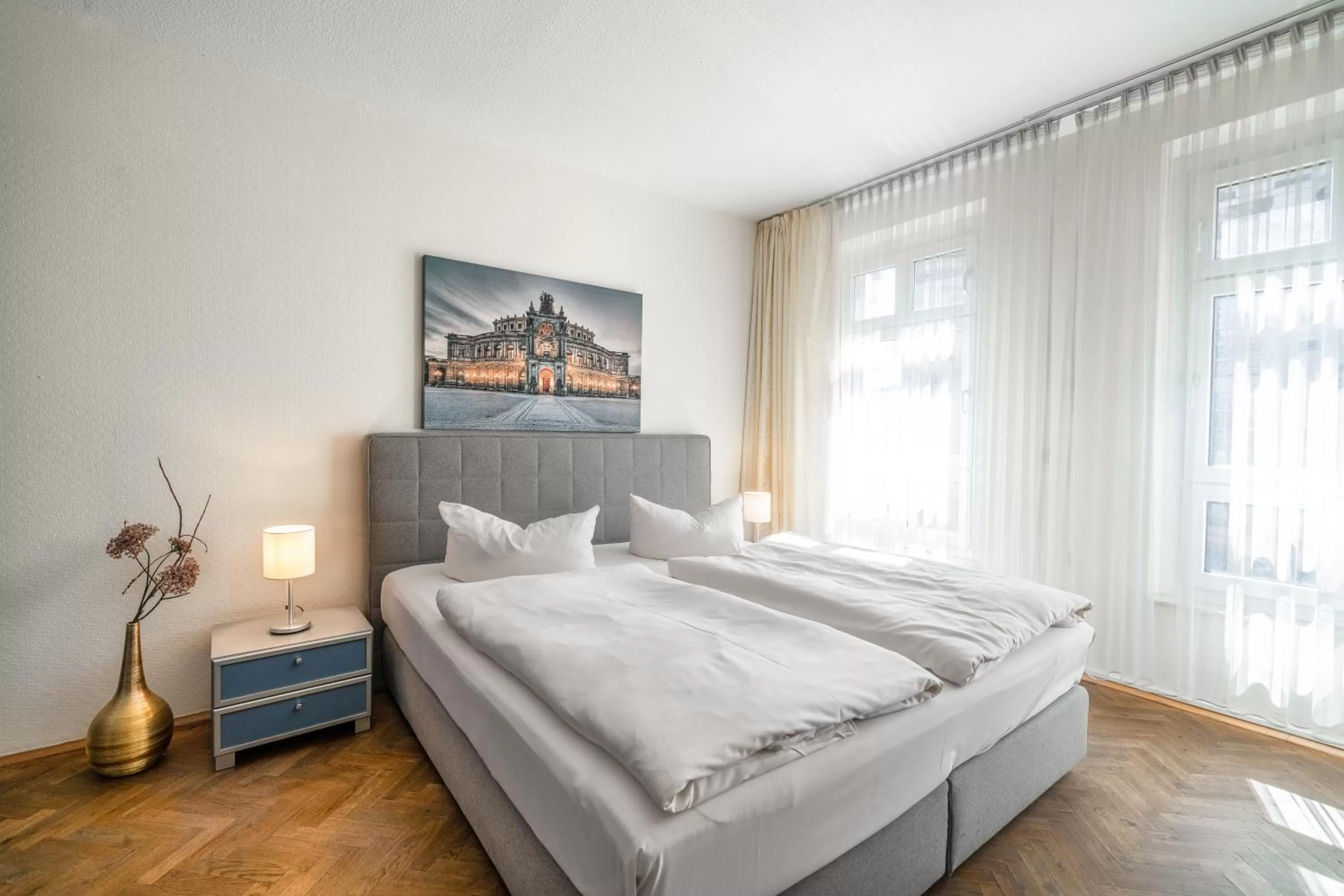 Bed in Aparthotel Münzgasse An der Frauenkirche