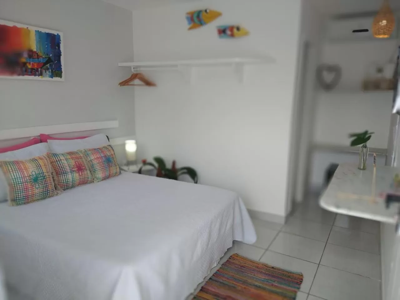 Bed in Pousada America do Sol