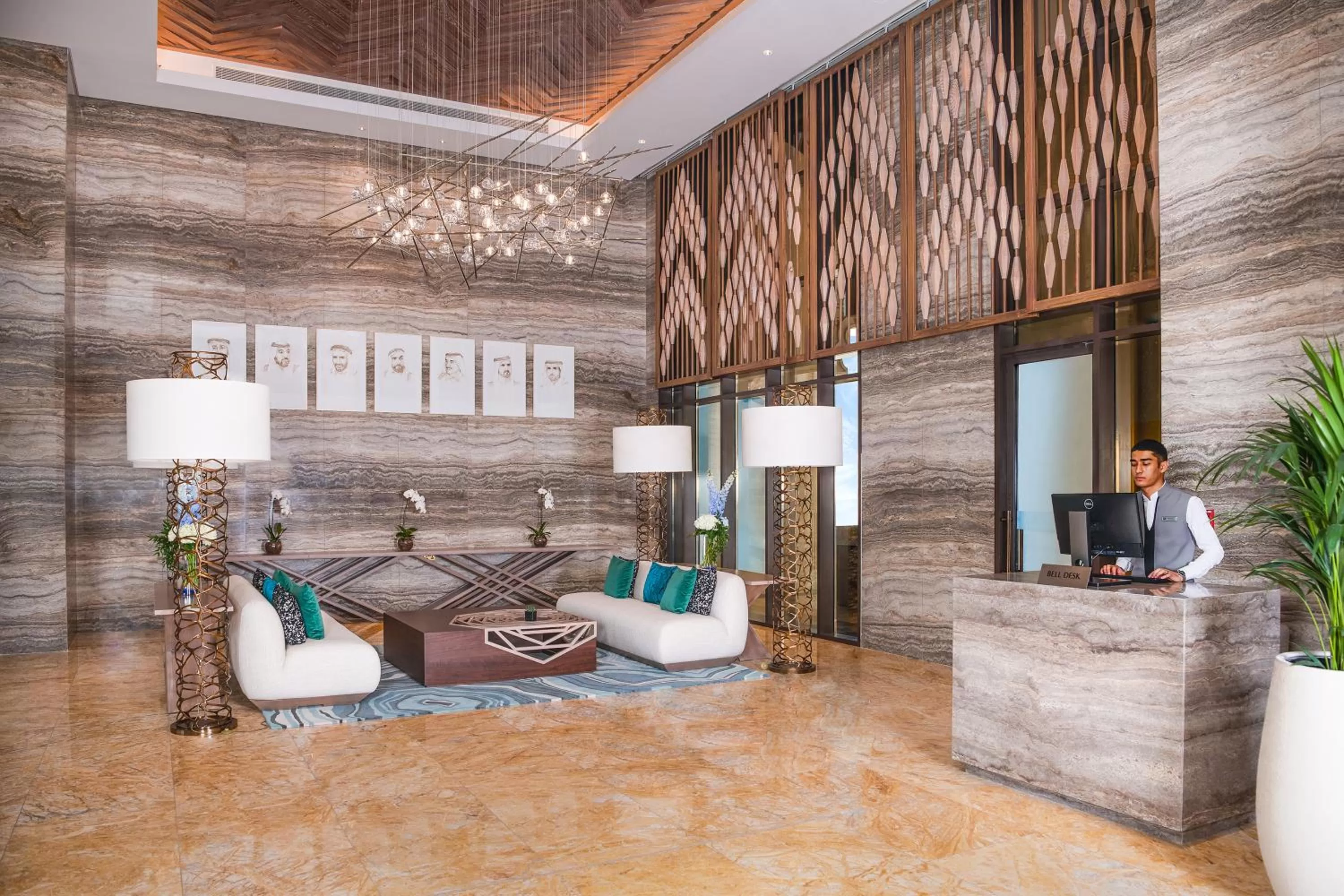 Lobby or reception in Al Jaddaf Rotana Dubai