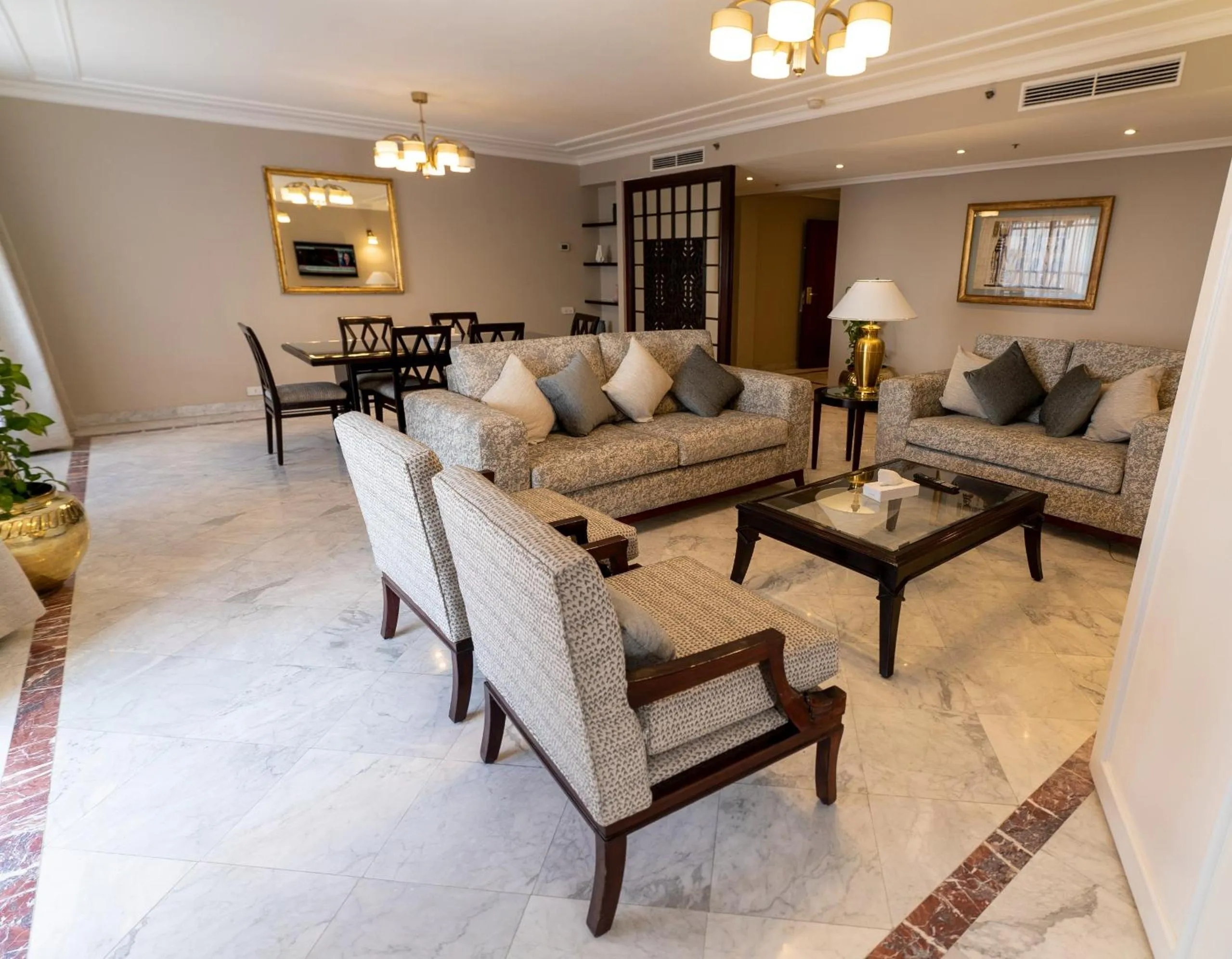 Seating area in Cairo World Trade Center Hotel & Residences