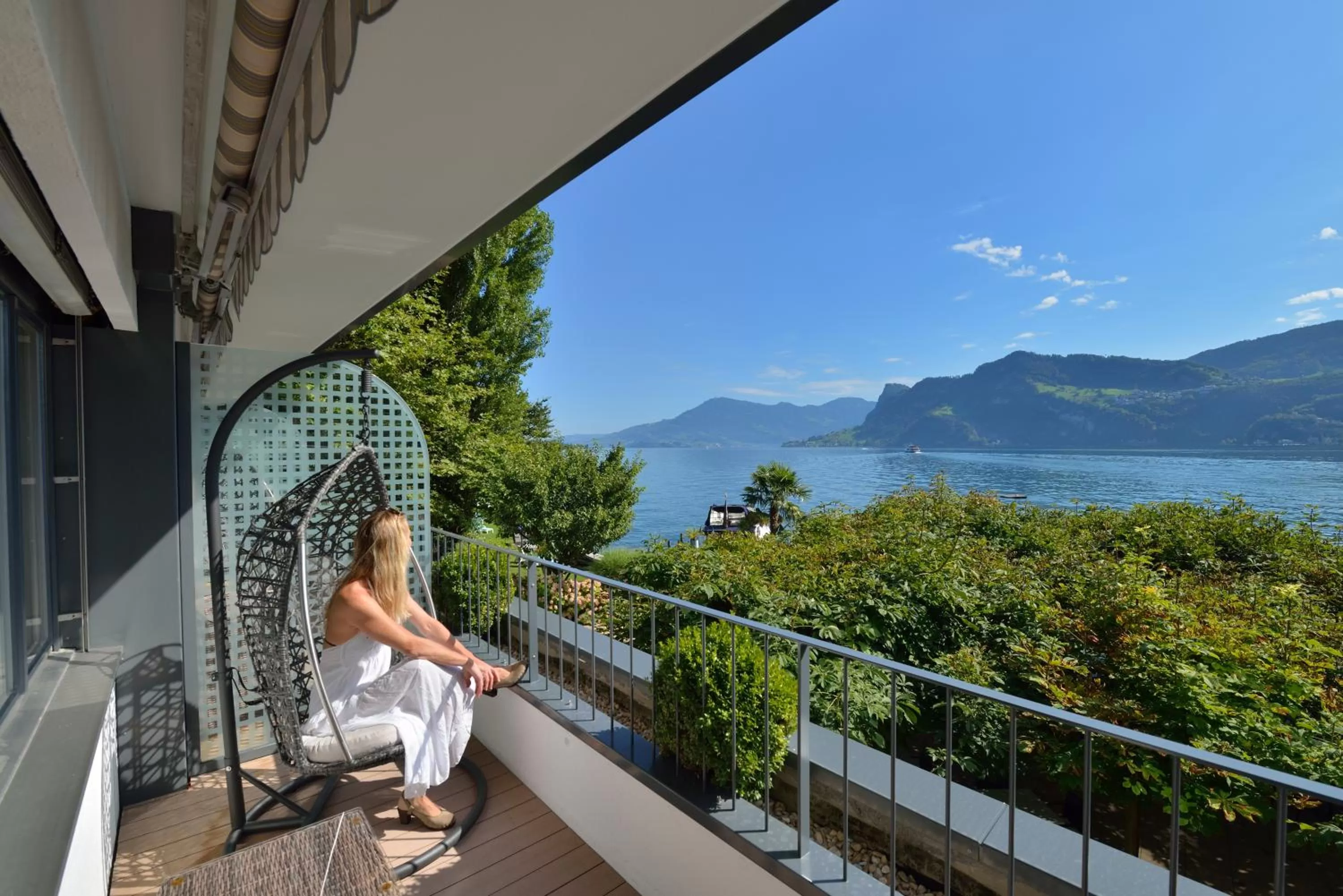 Balcony/Terrace in Seehotel Pilatus