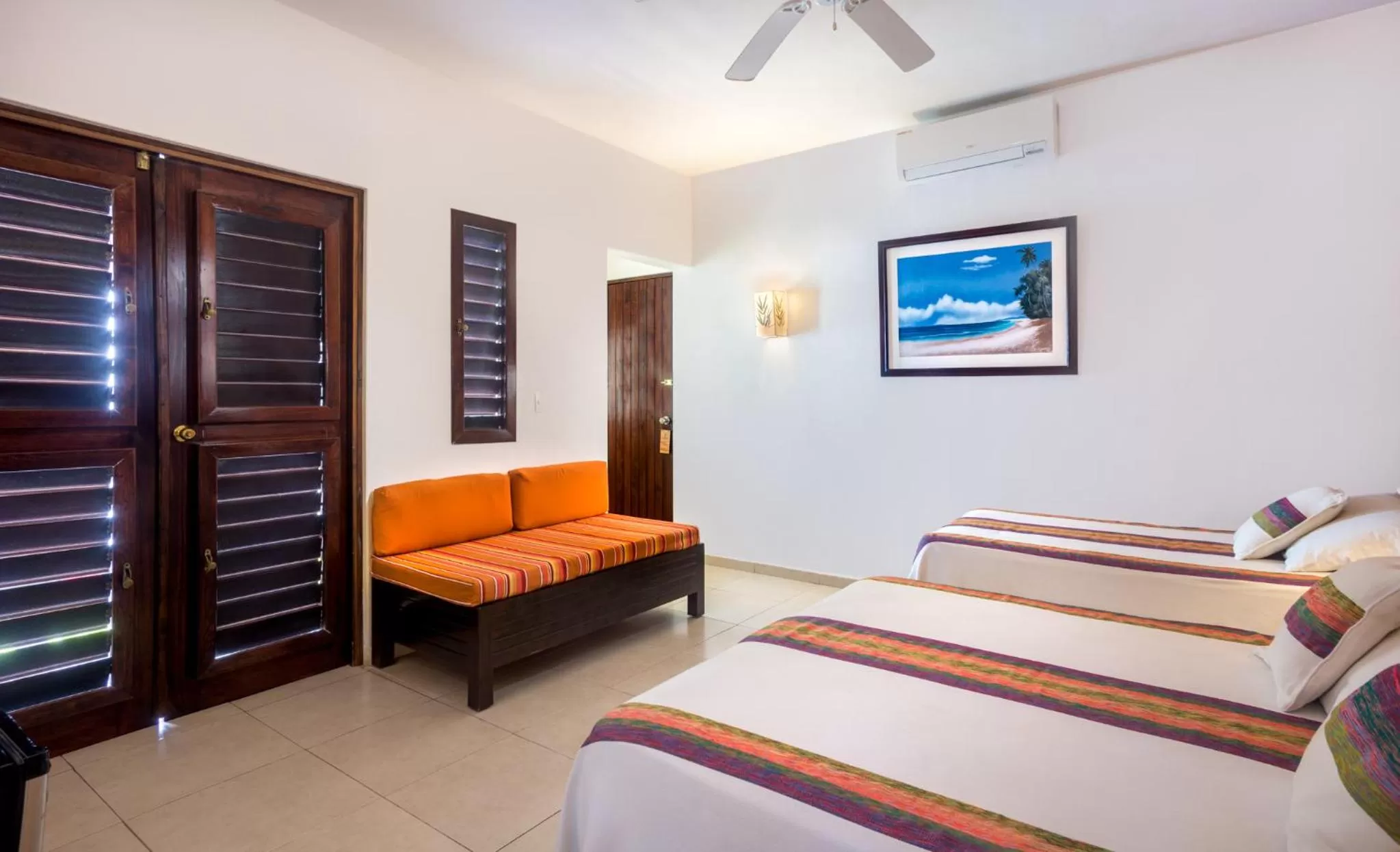 Bed in Villas El Encanto Cozumel