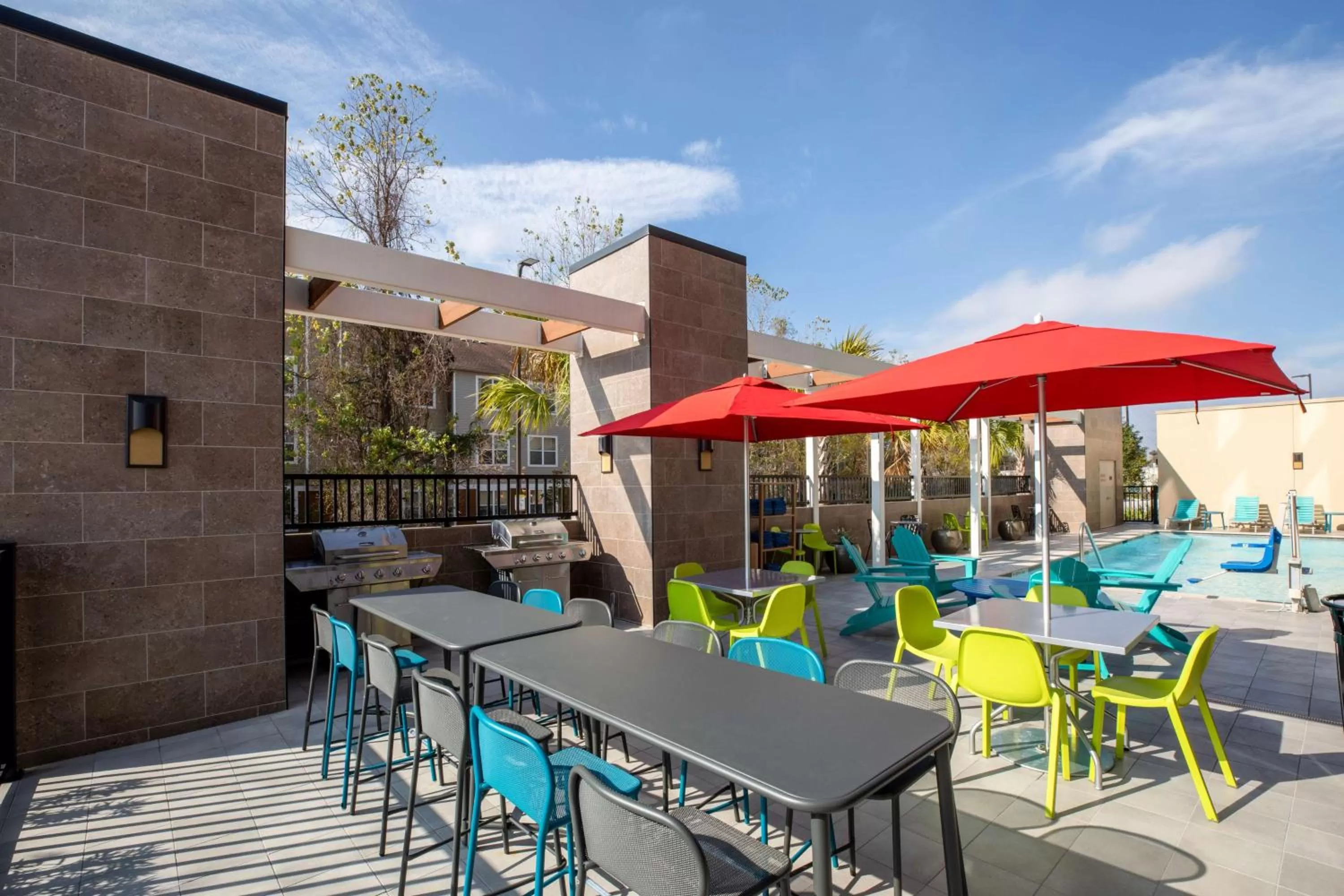 Patio in Home2 Suites by Hilton Houston Bush Intercontinental Airport Iah Beltway 8