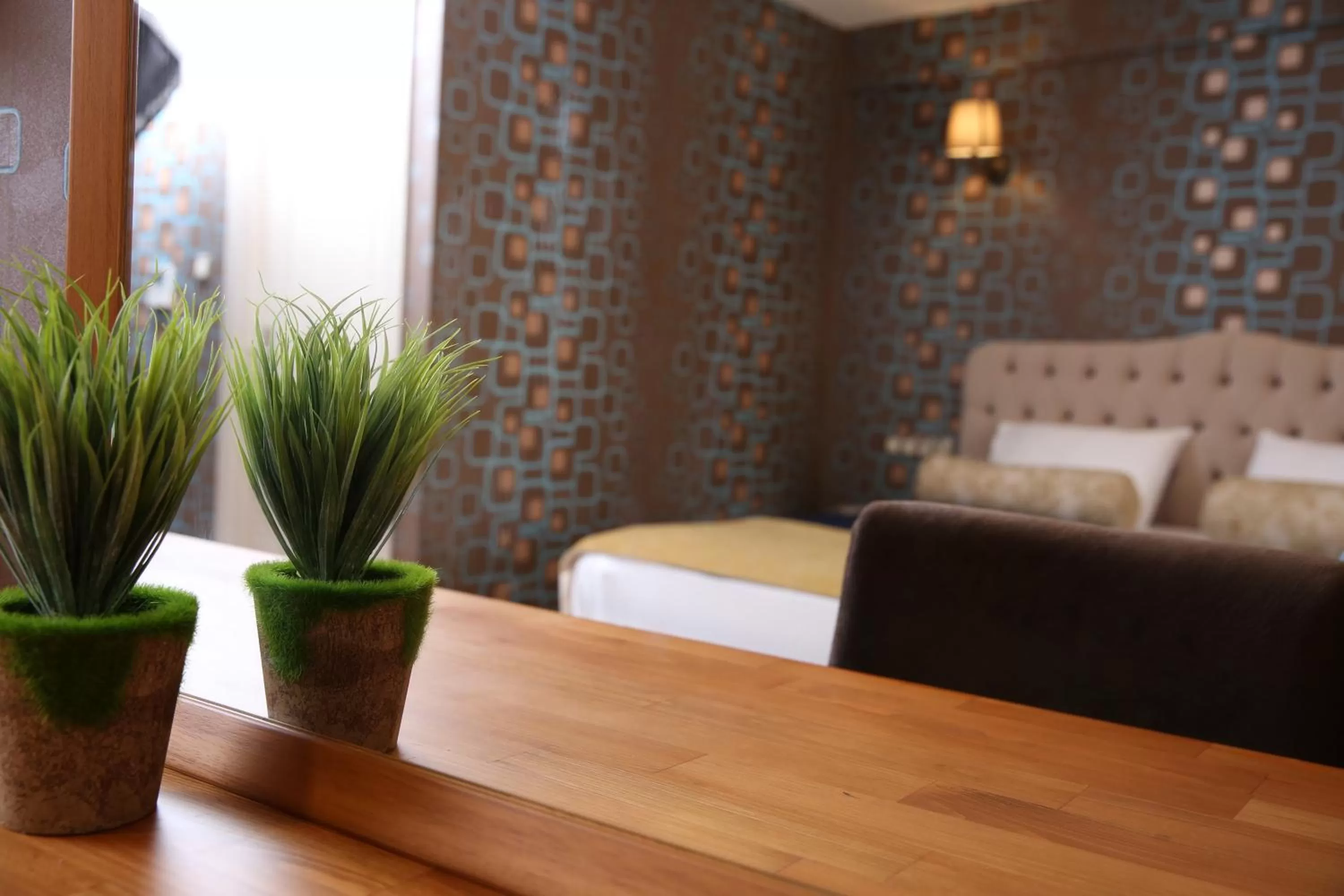 Decorative detail, Bed in Kuzen Otel