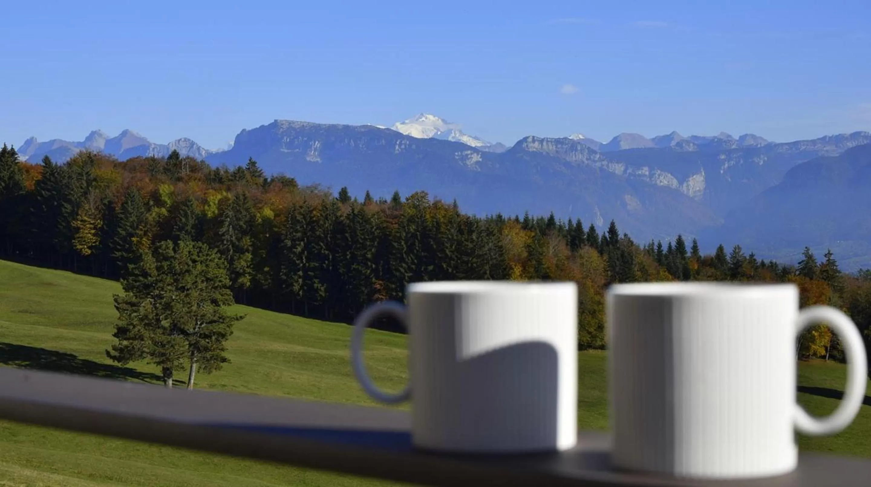 Mountain view in Château des Avenieres