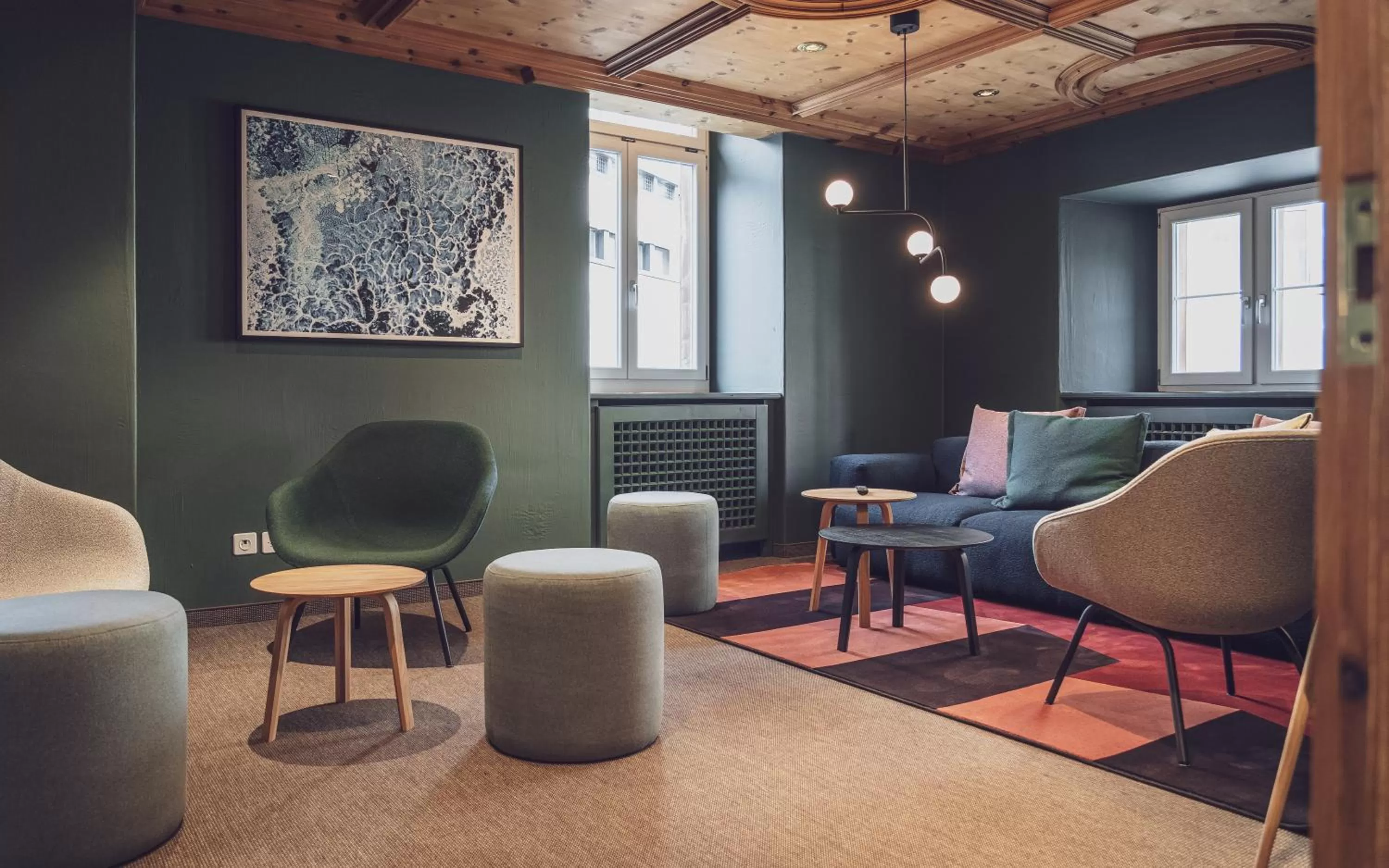 Lobby or reception in Hotel Davoserhof by Mountain Hotels